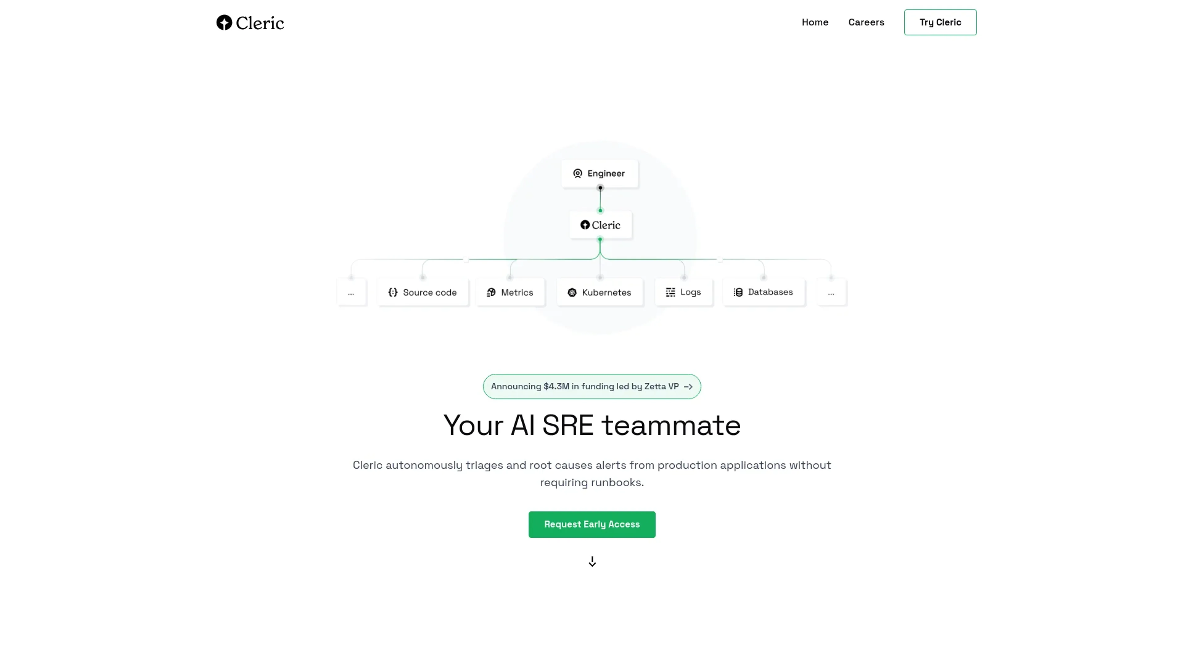 Image related to Cleric, an AI tool for building and deploying autonomous agents.