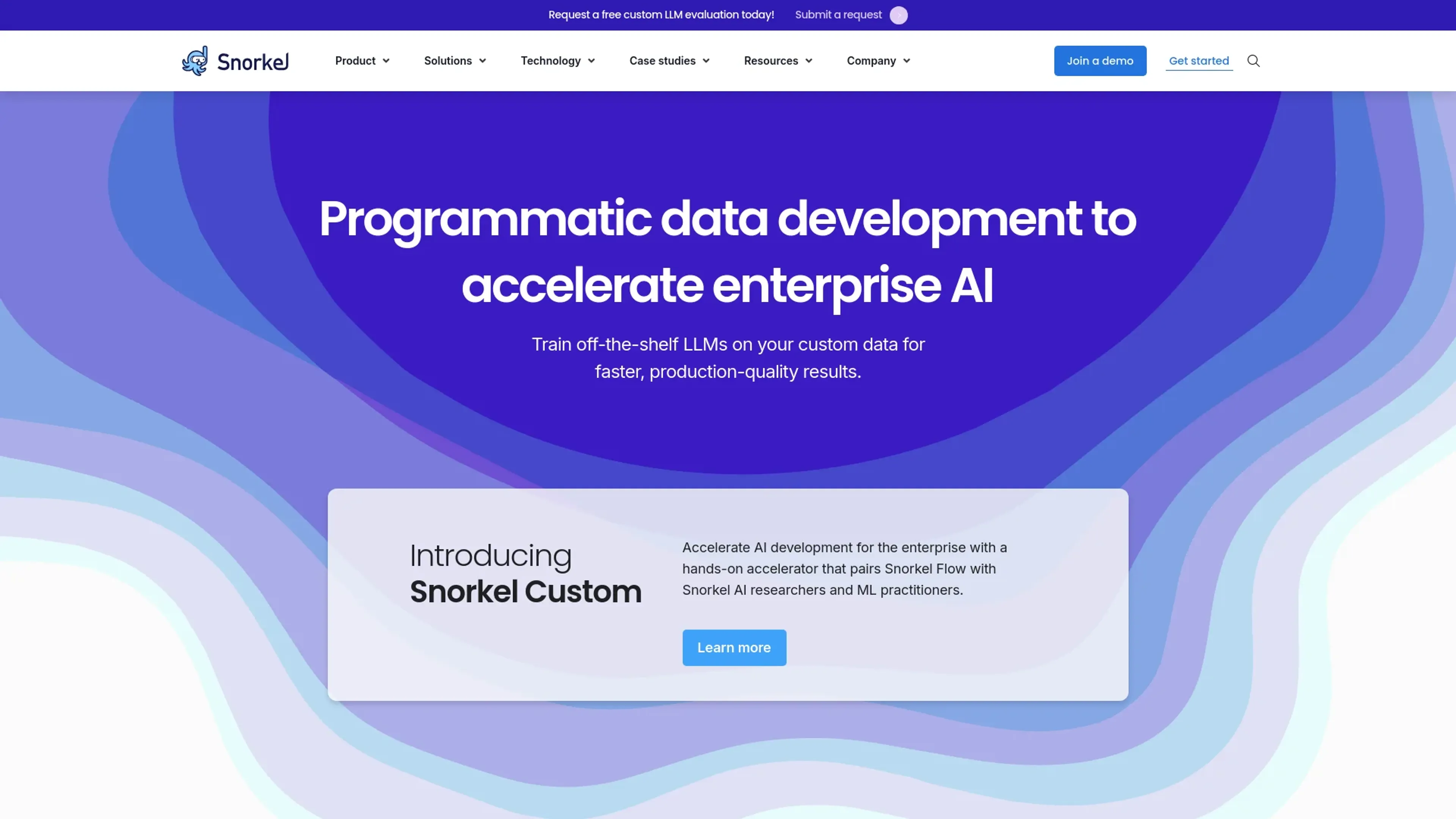 Image related to Snorkel AI, an AI tool for building and deploying autonomous agents.