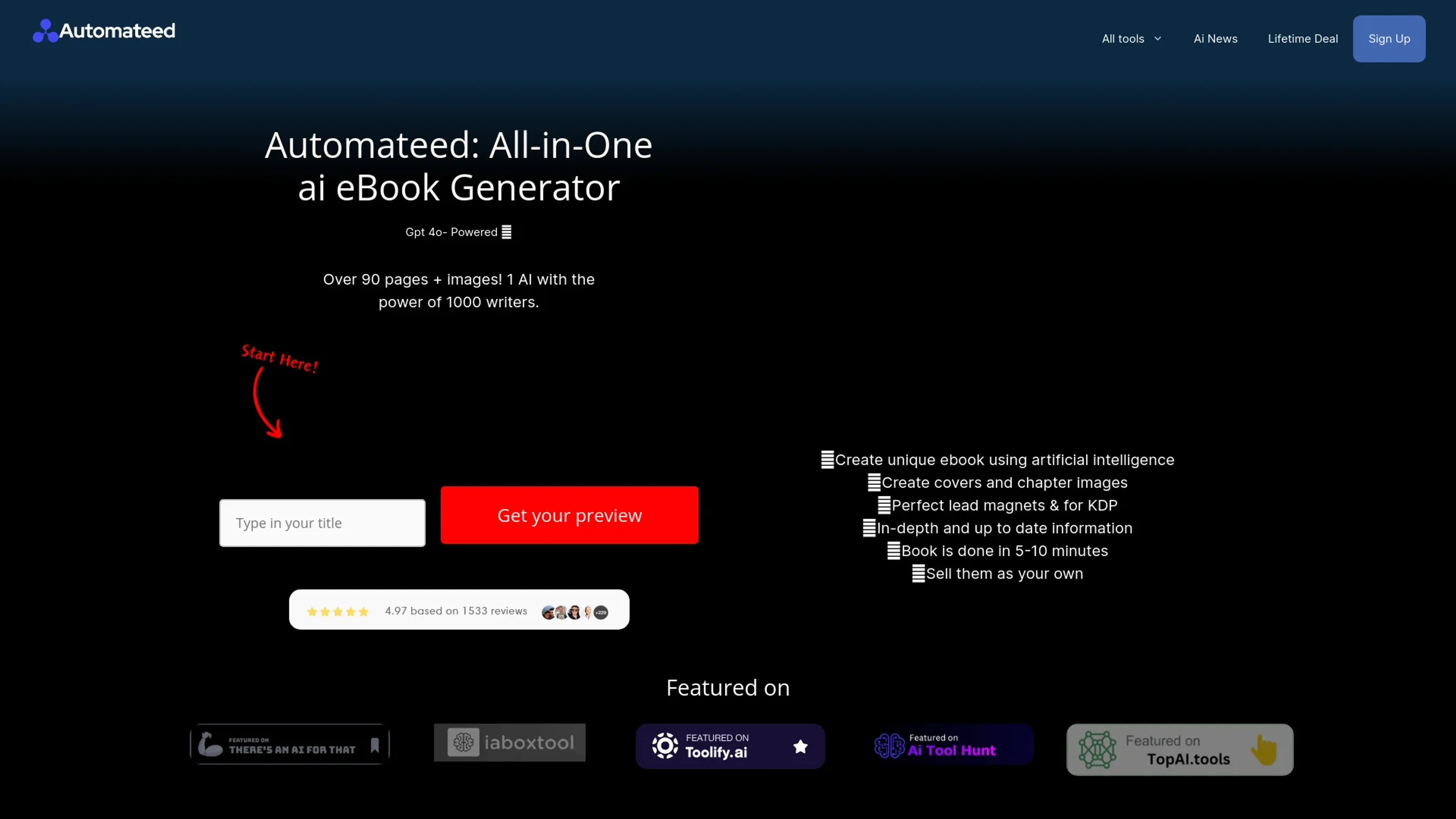 Image related to Automateed, an AI tool for assisting with writing and content creation.