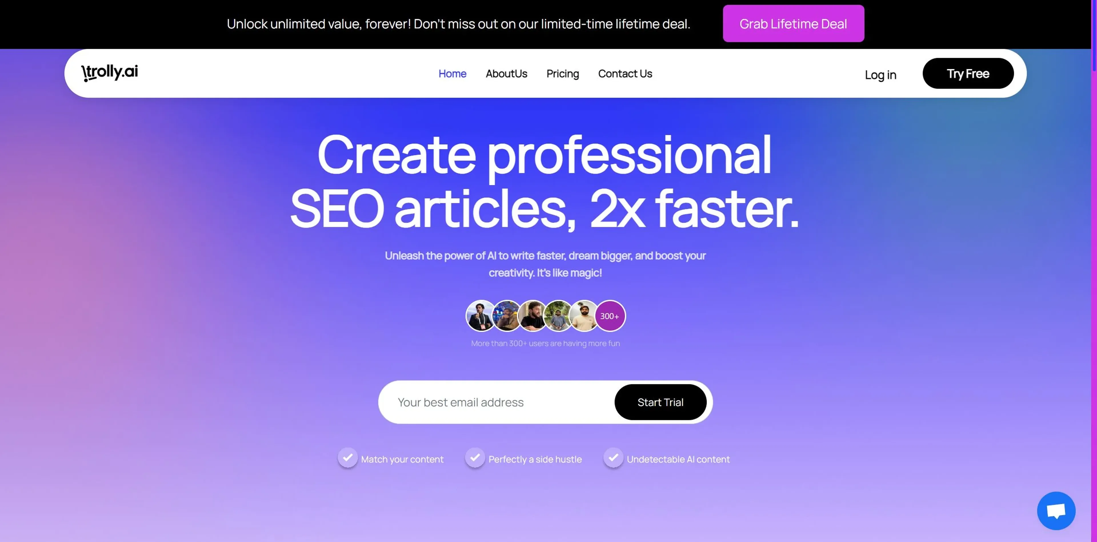 Image related to Trolly.ai, an AI tool for improving search engine optimization.