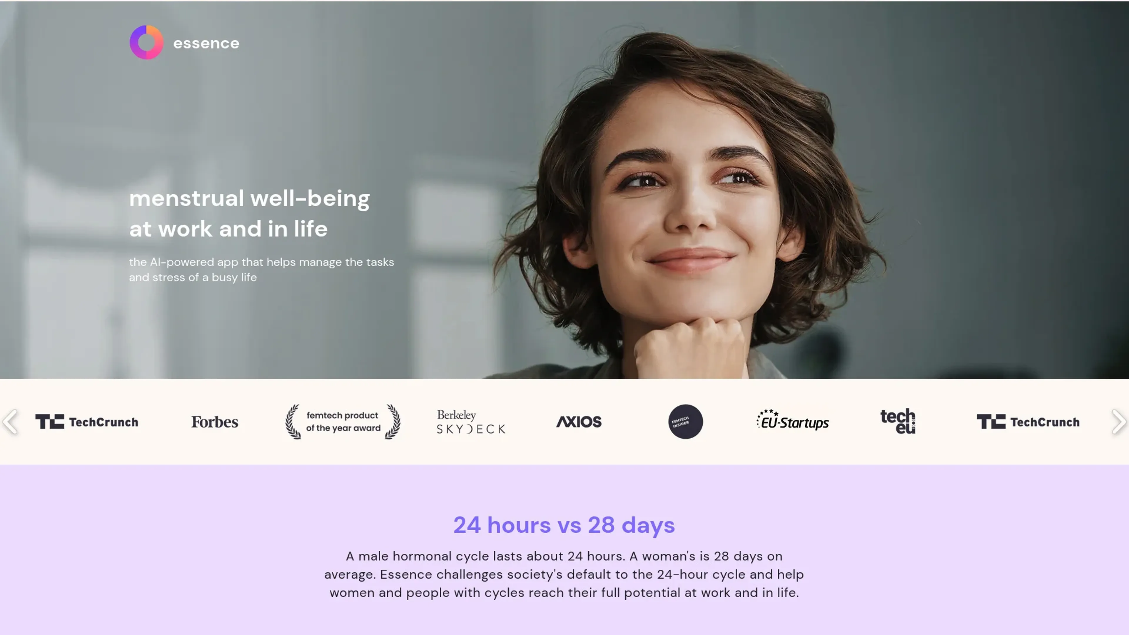 Image related to Essence App, an AI tool for health monitoring and wellness support.