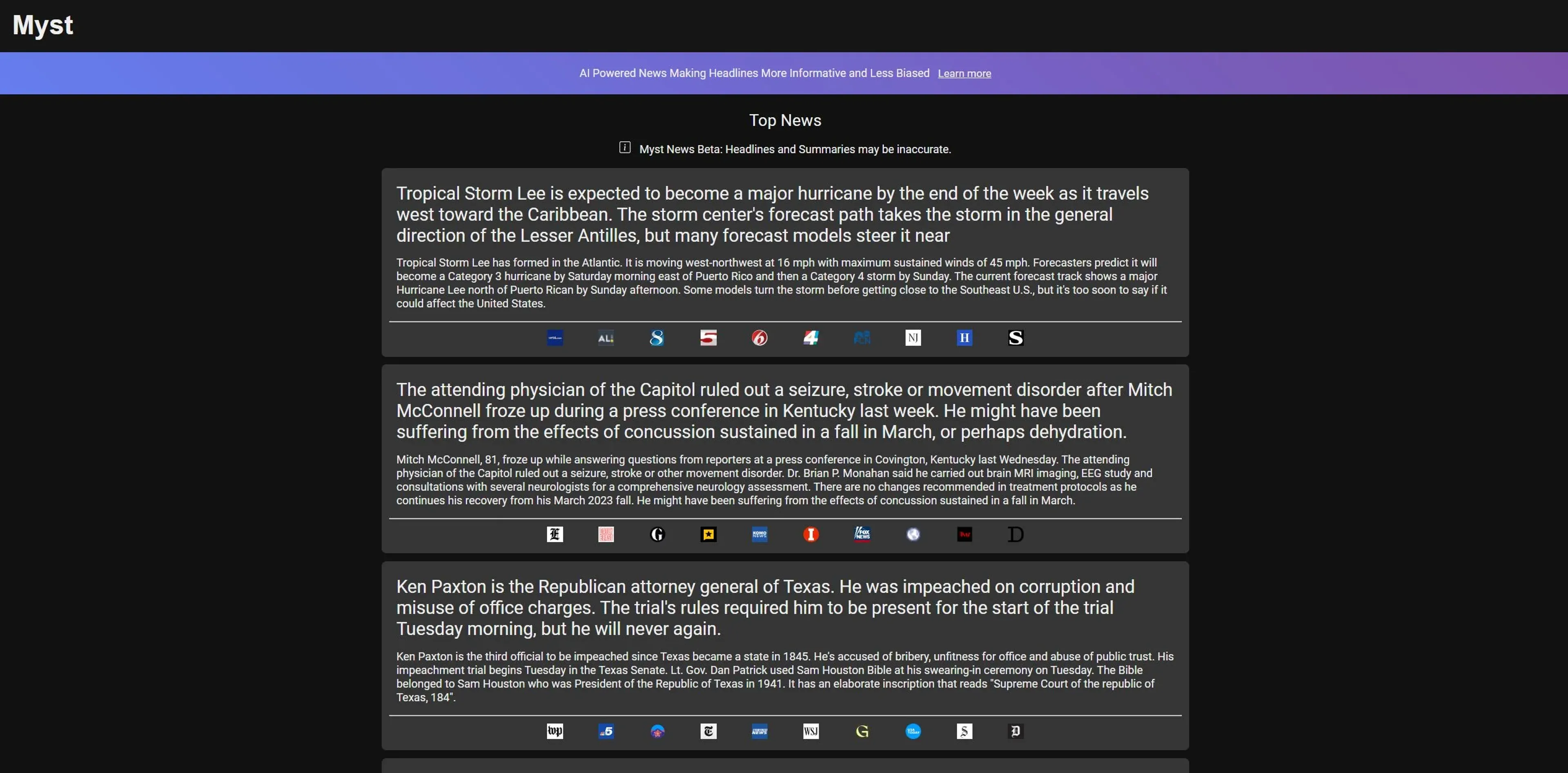 Image related to Myst News, an AI tool that acts as a personal digital assistant.