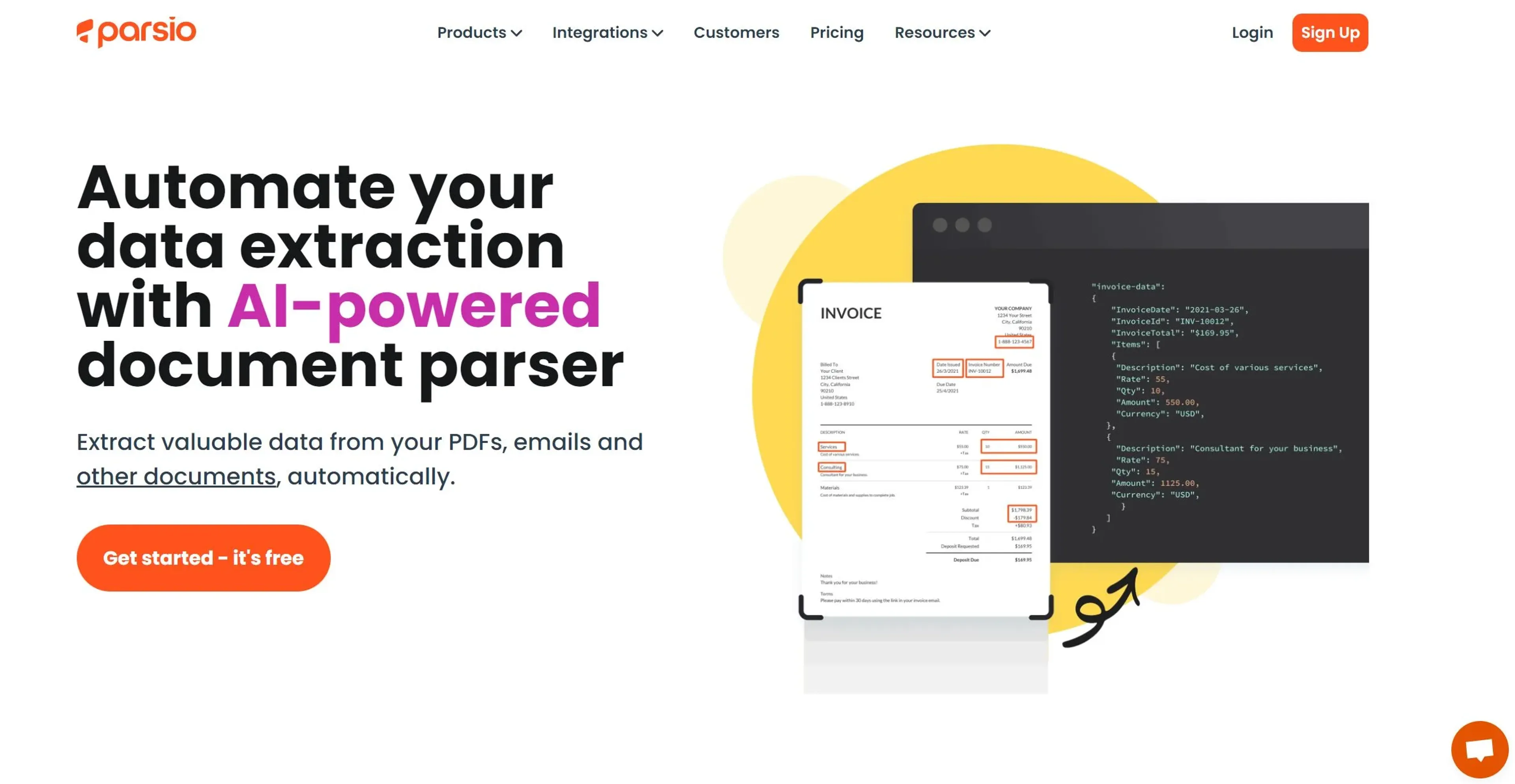 Image related to Parsio, an AI tool for enhancing spreadsheet functions and analysis.