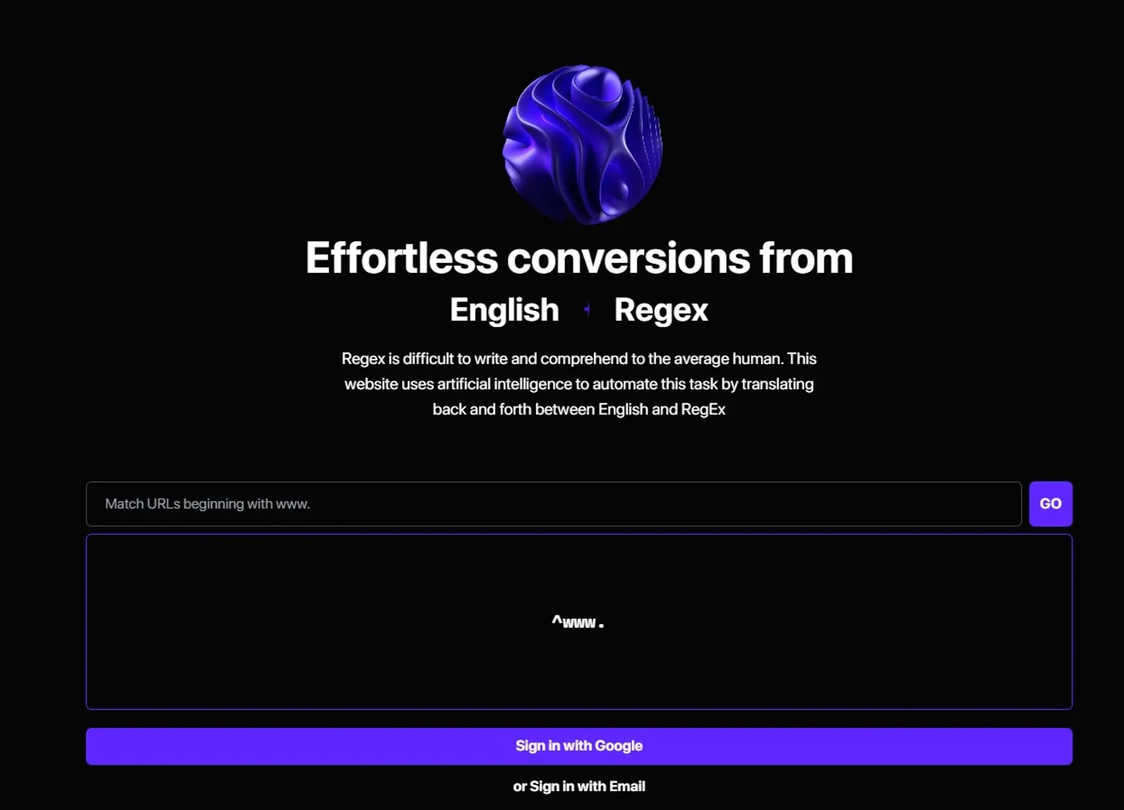 Image related to AutoRegex, an AI tool for assisting with programming and code generation.