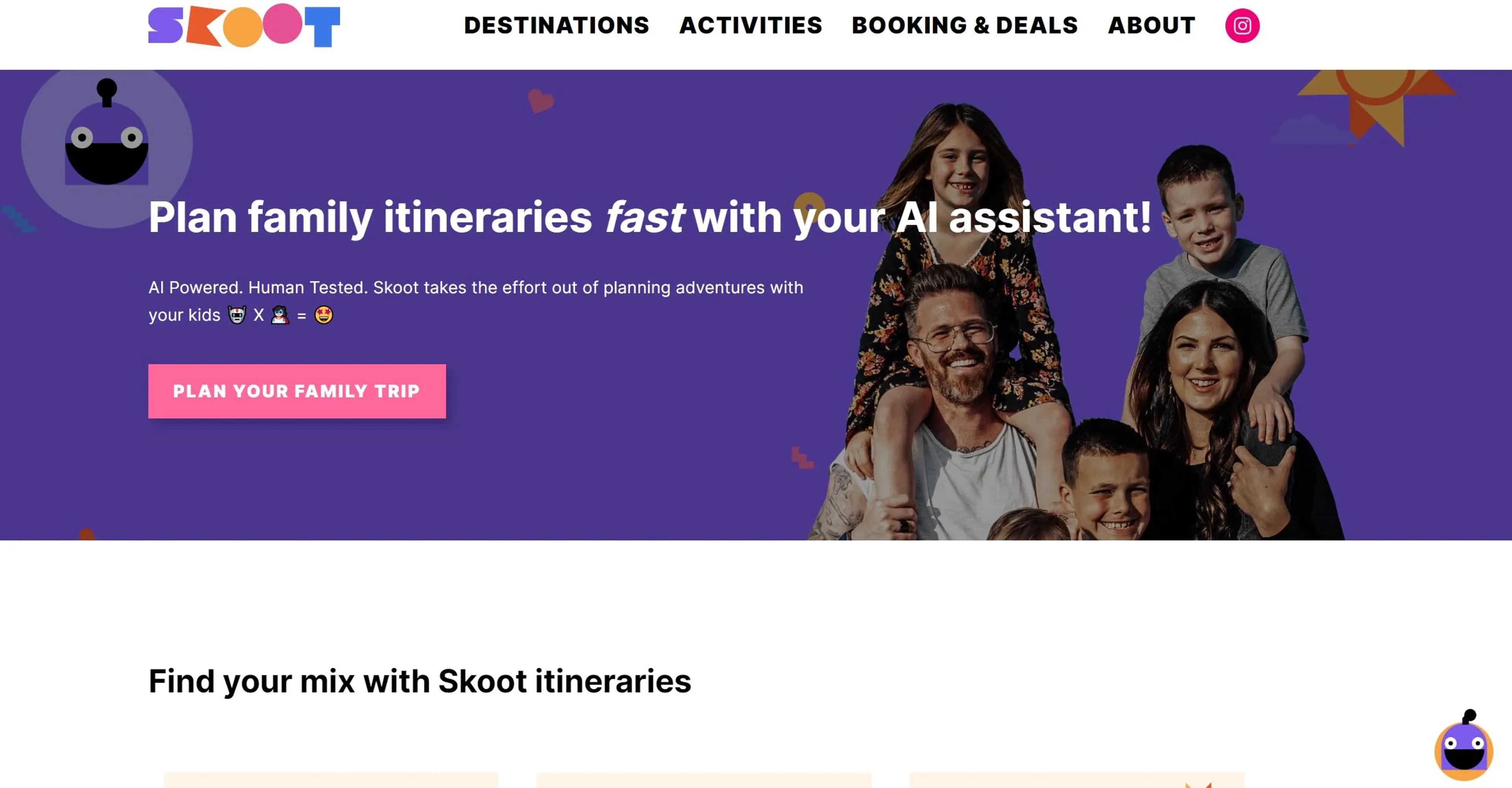 Image related to Skoot, an AI tool for planning and optimizing travel experiences.