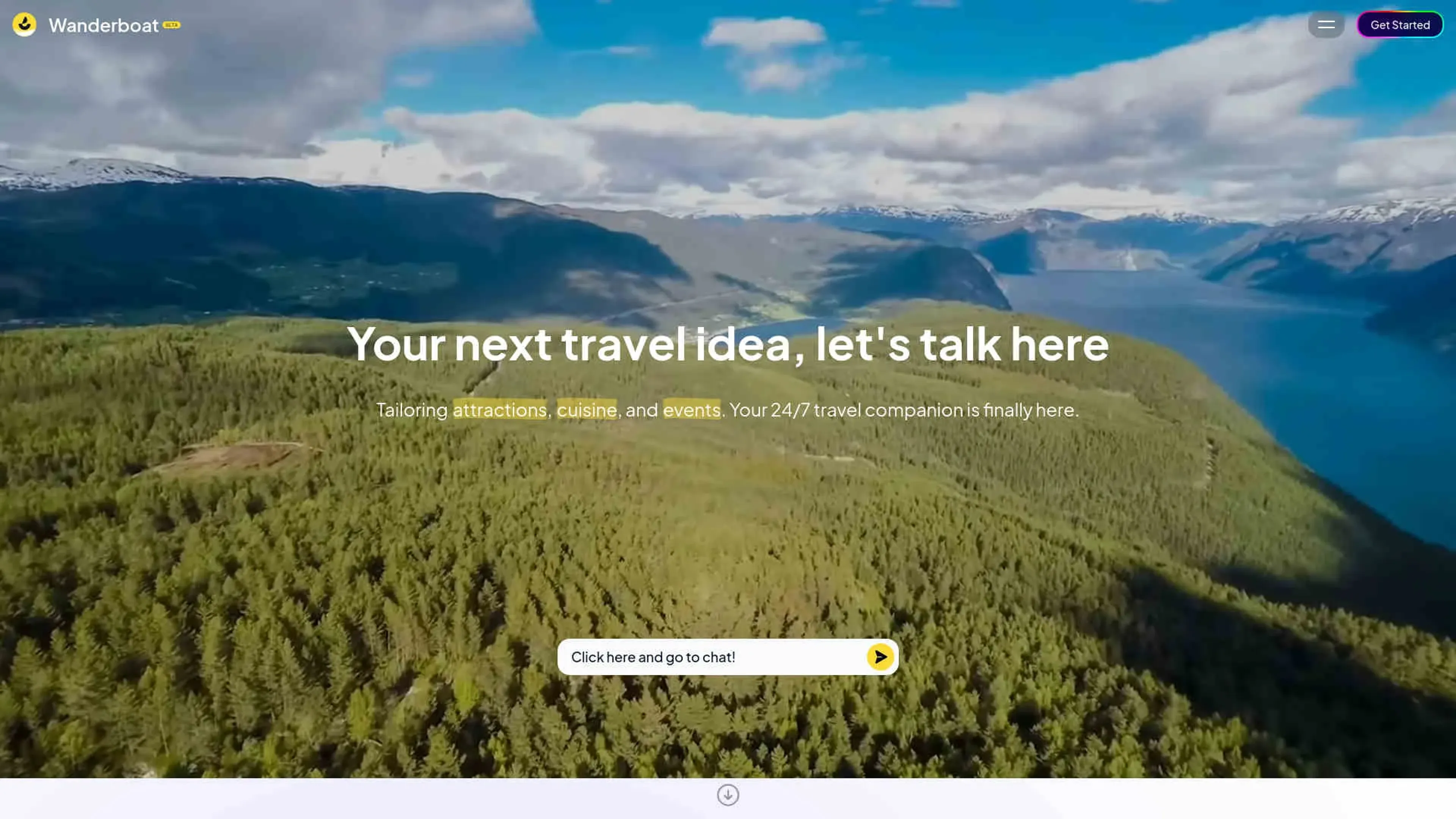 Image related to Wanderboat, an AI tool for planning and optimizing travel experiences.