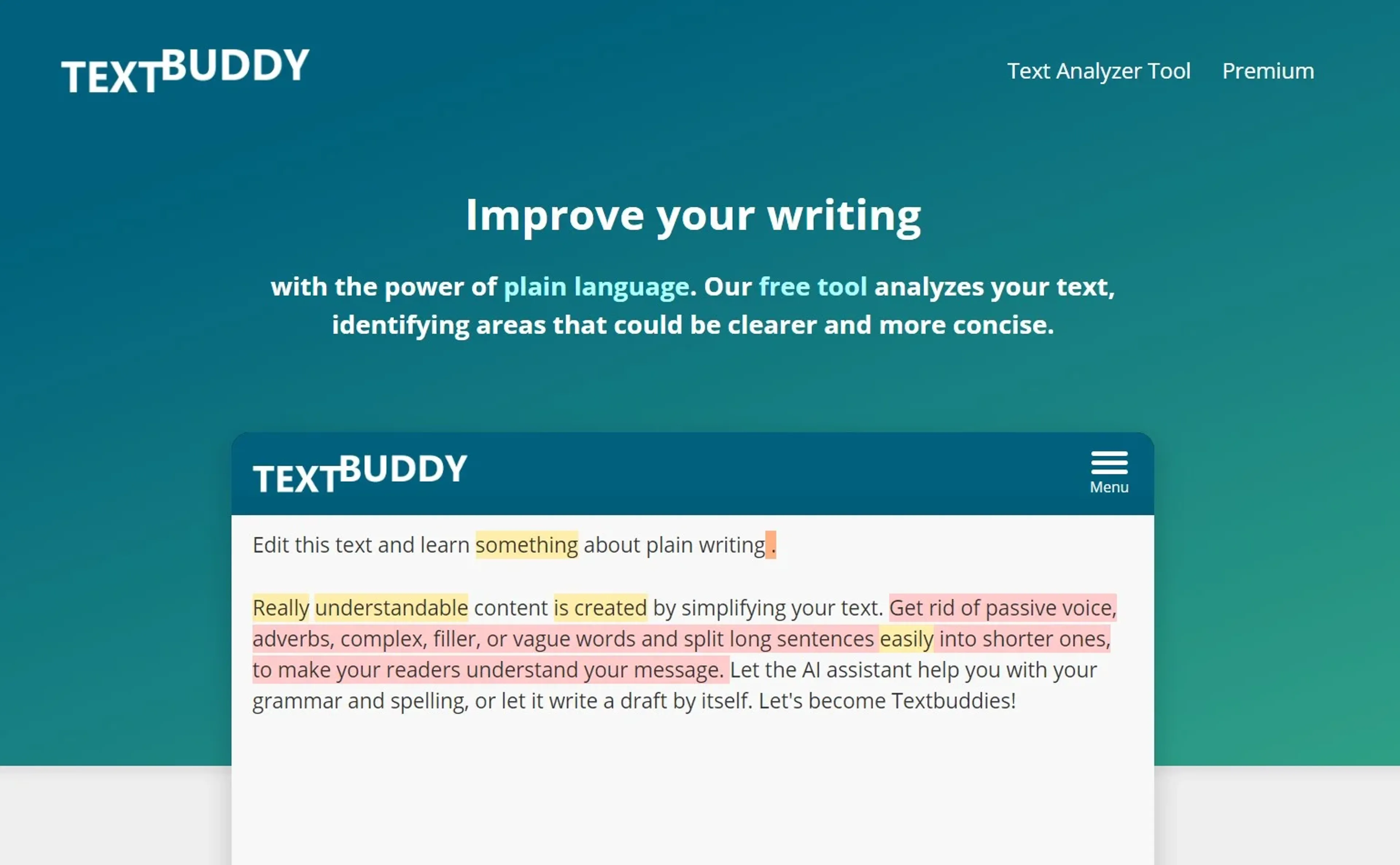 Image related to TextBuddy, an AI tool for assisting with writing and content creation.