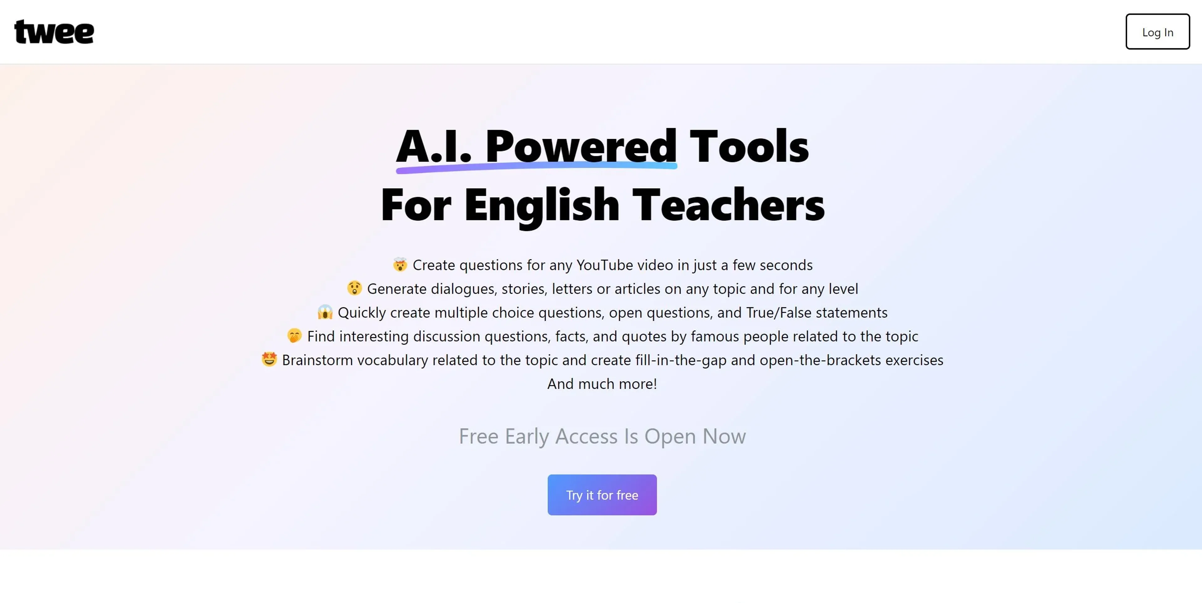 Image related to Twee, an AI tool for learning and teaching support.