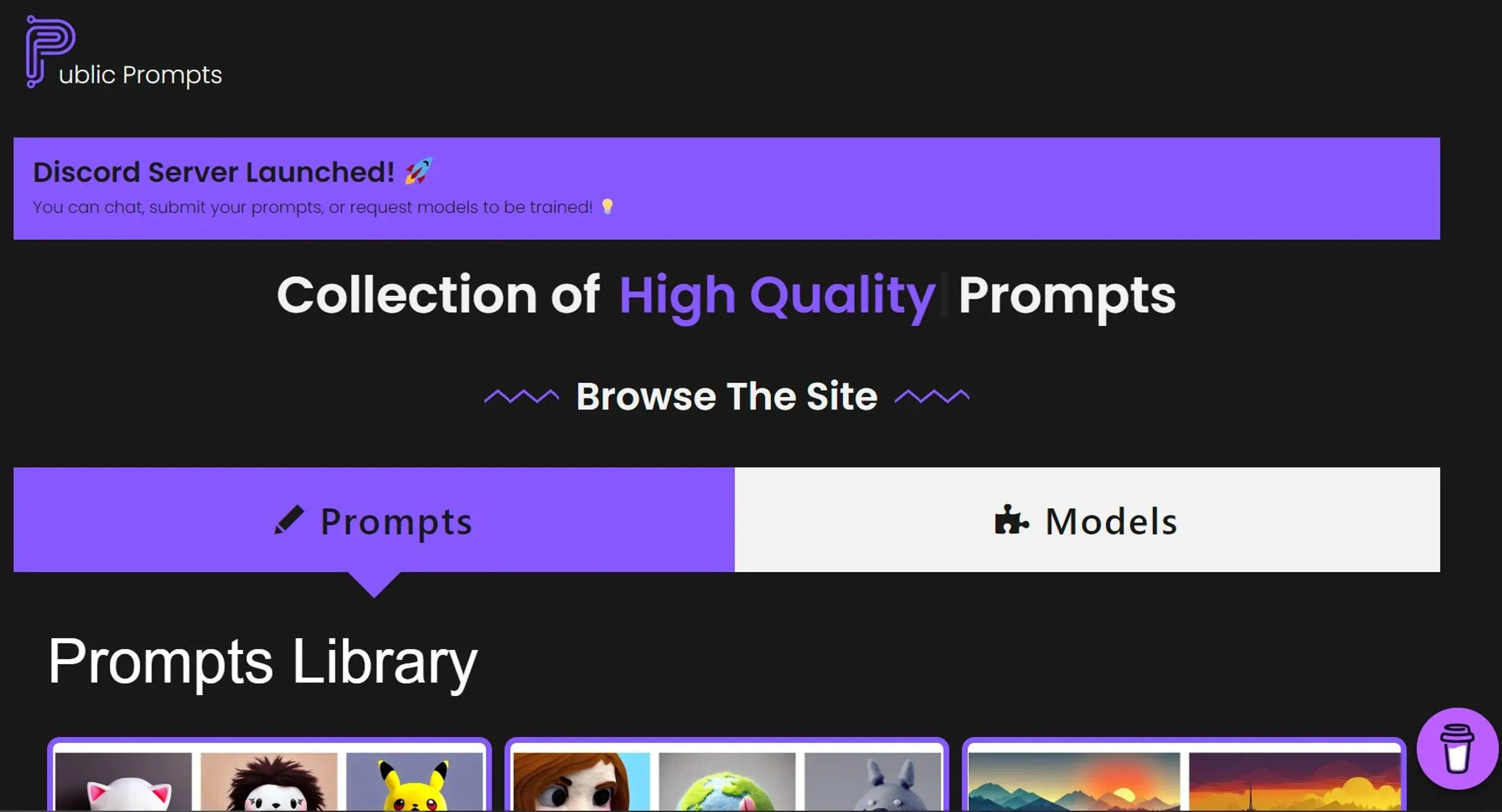 Image related to Public Prompts, an AI tool for generating creative prompts.