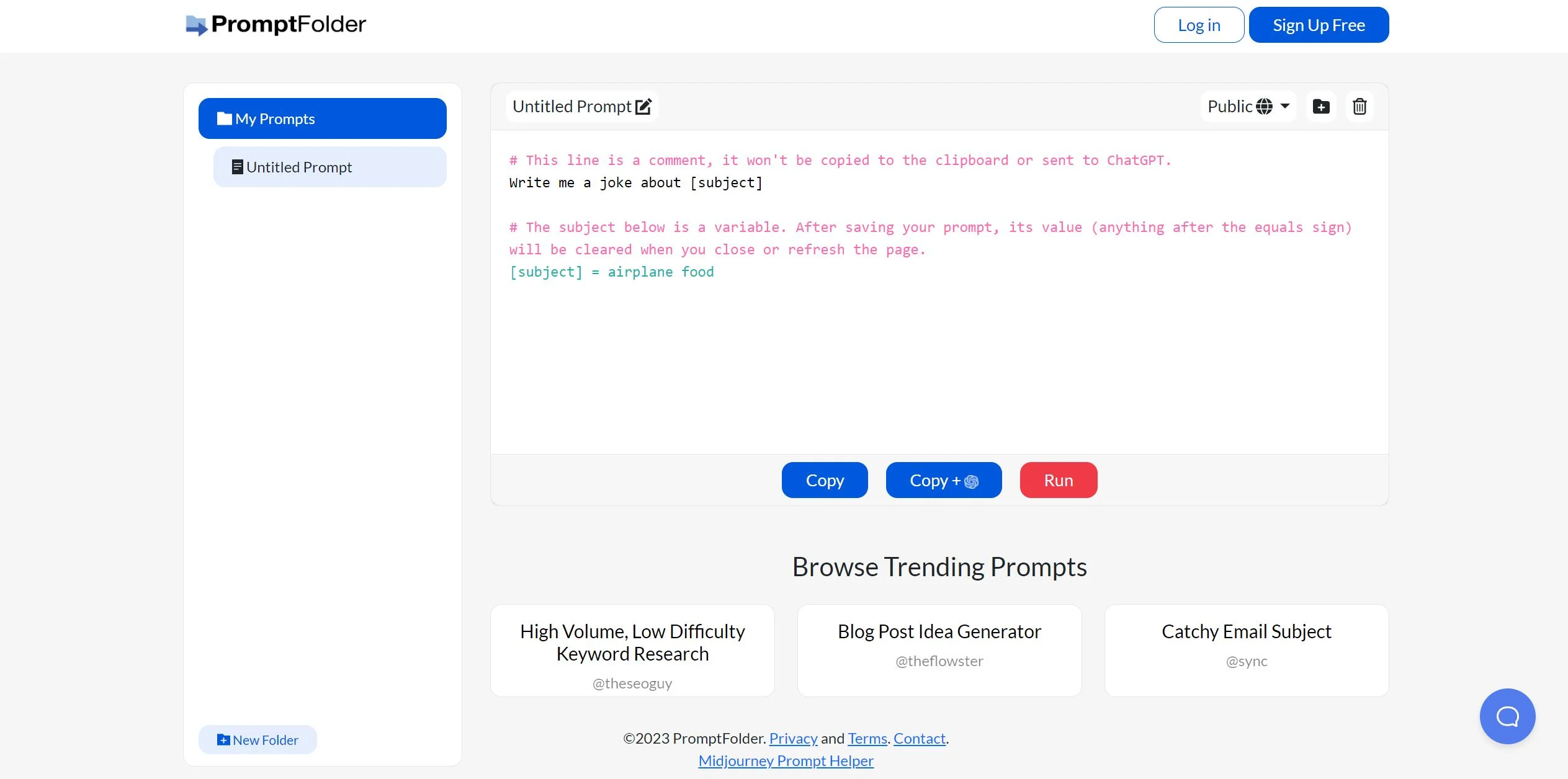PromptFolder manual_2 screenshot