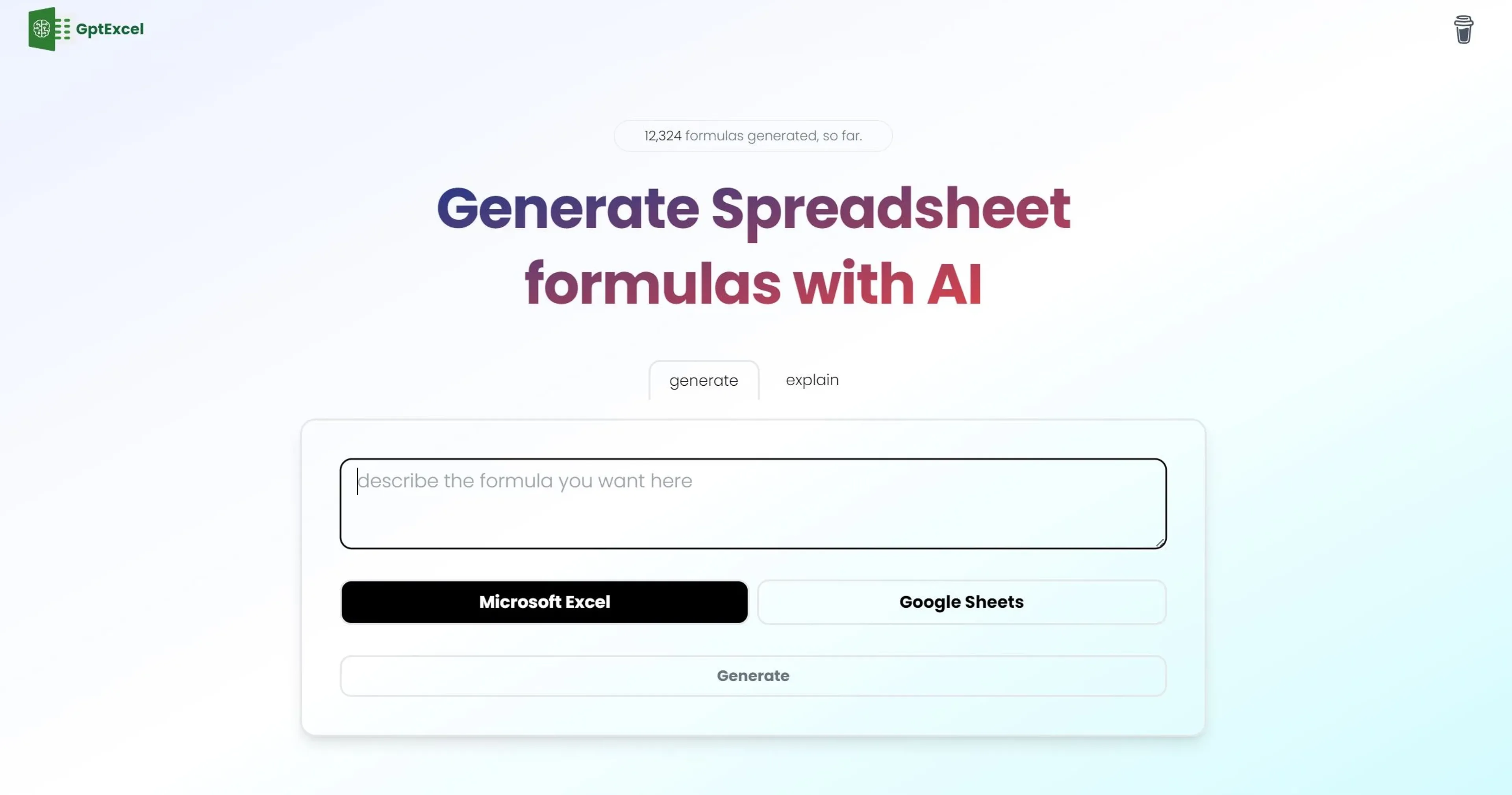 Image related to GPTExcel, an AI tool for enhancing spreadsheet functions and analysis.