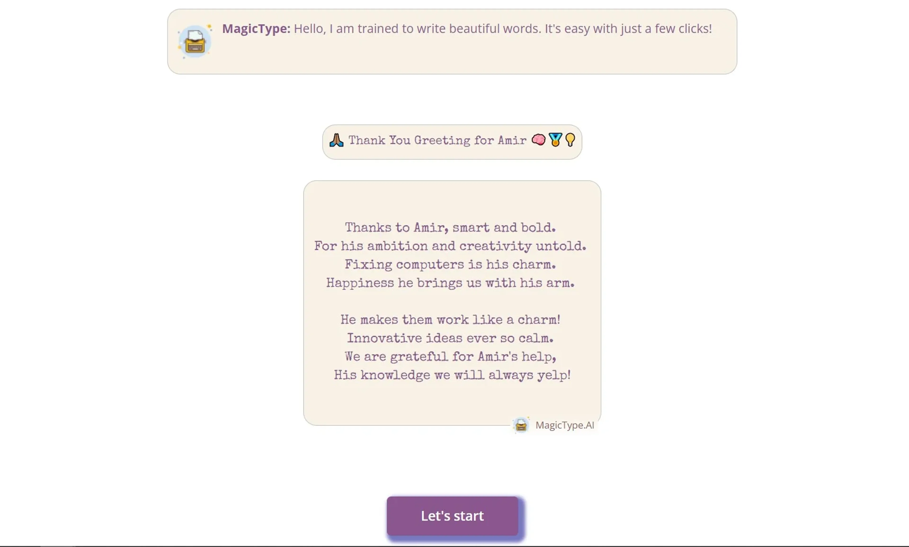 Image related to Magic Type AI, an AI tool for assisting with writing and content creation.