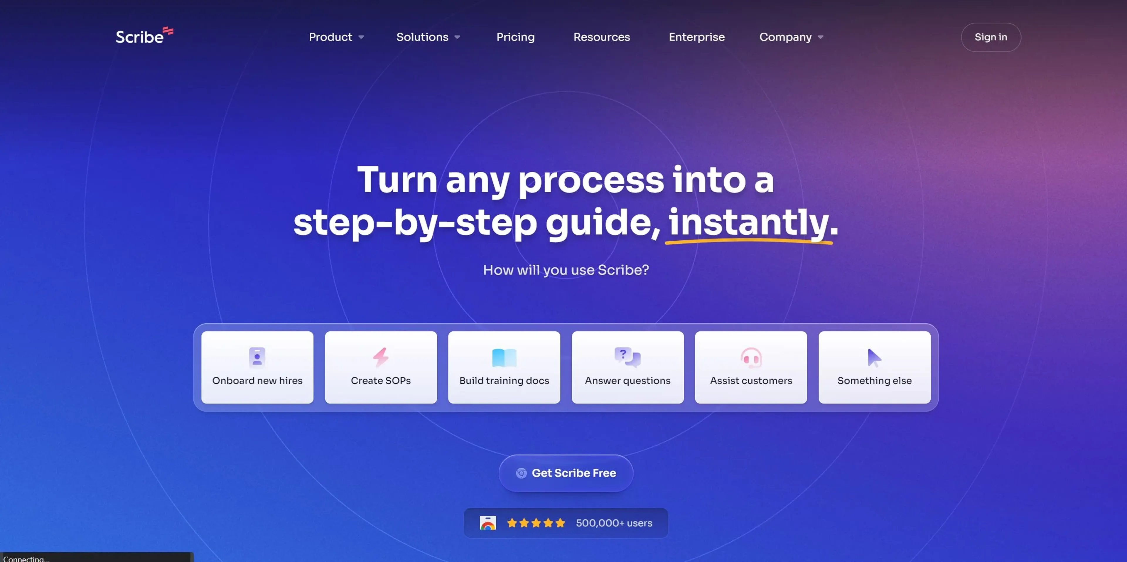 Image related to Scribe, an AI tool for automating workflows and business processes.