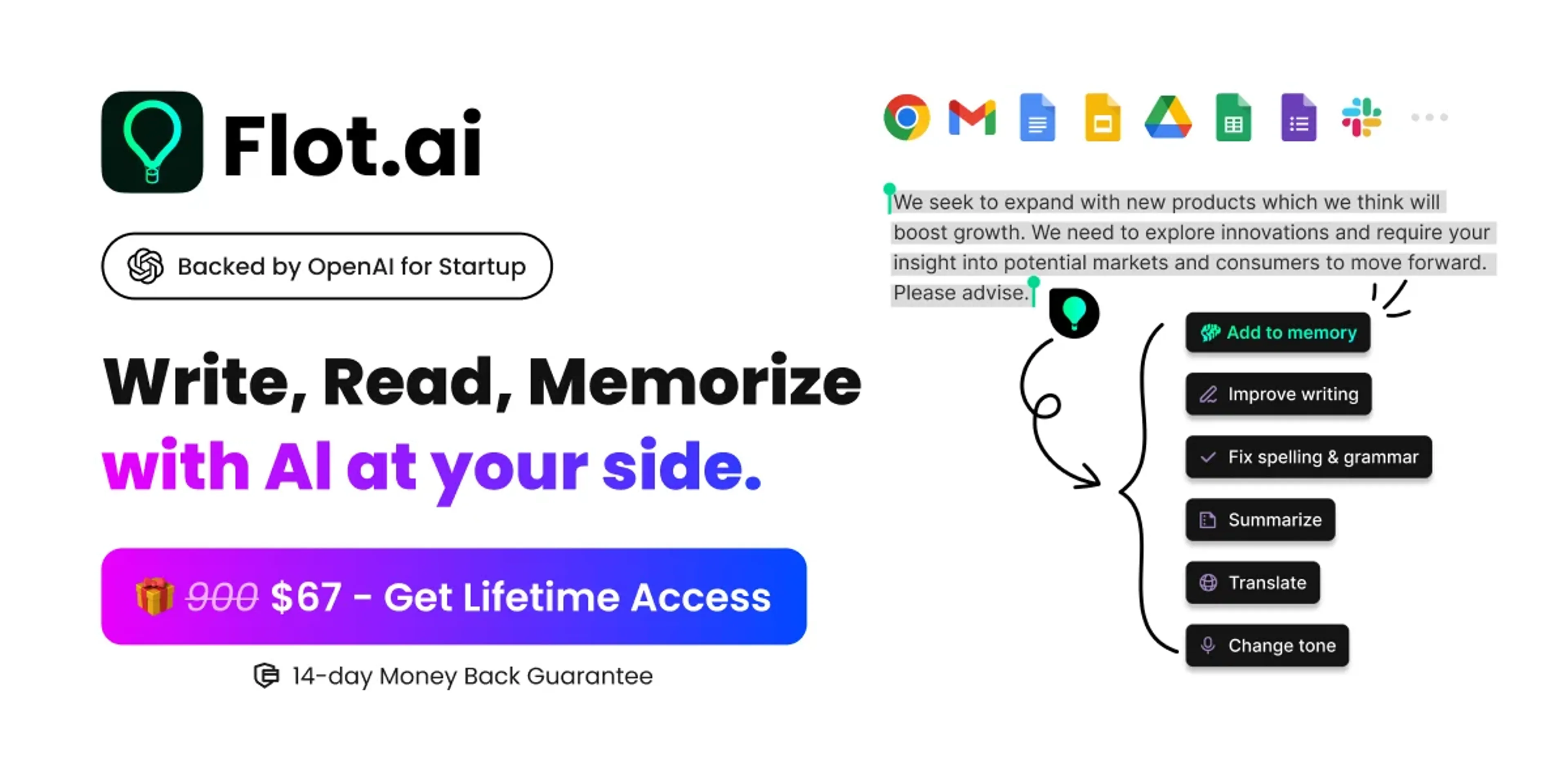 Image related to Flot AI, an AI tool for assisting with writing and content creation.