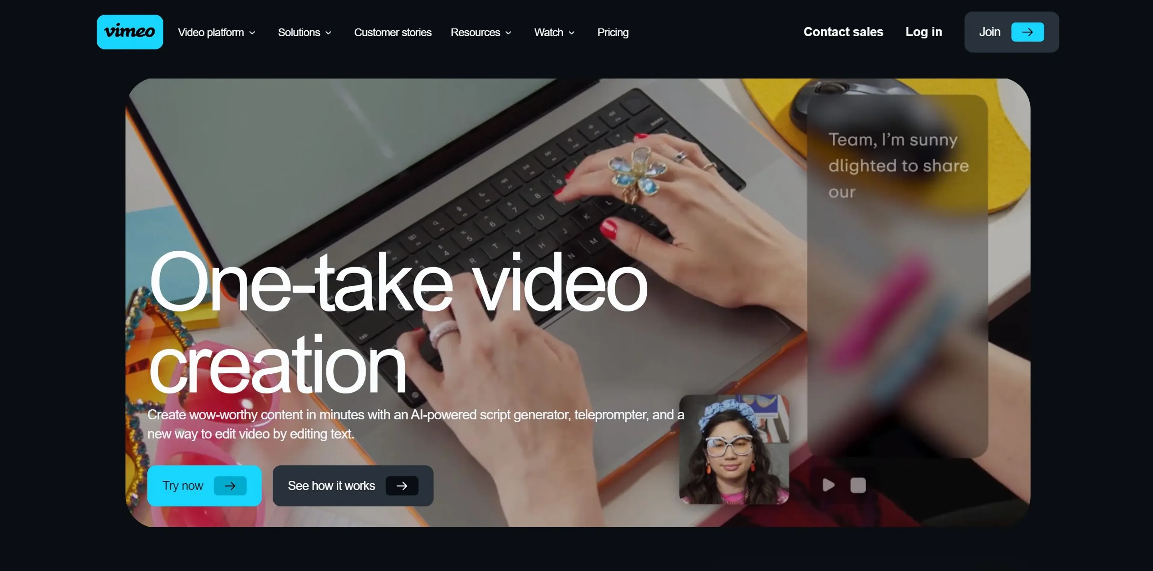 Image related to Vimeo AI, an AI tool for editing and refining video content.