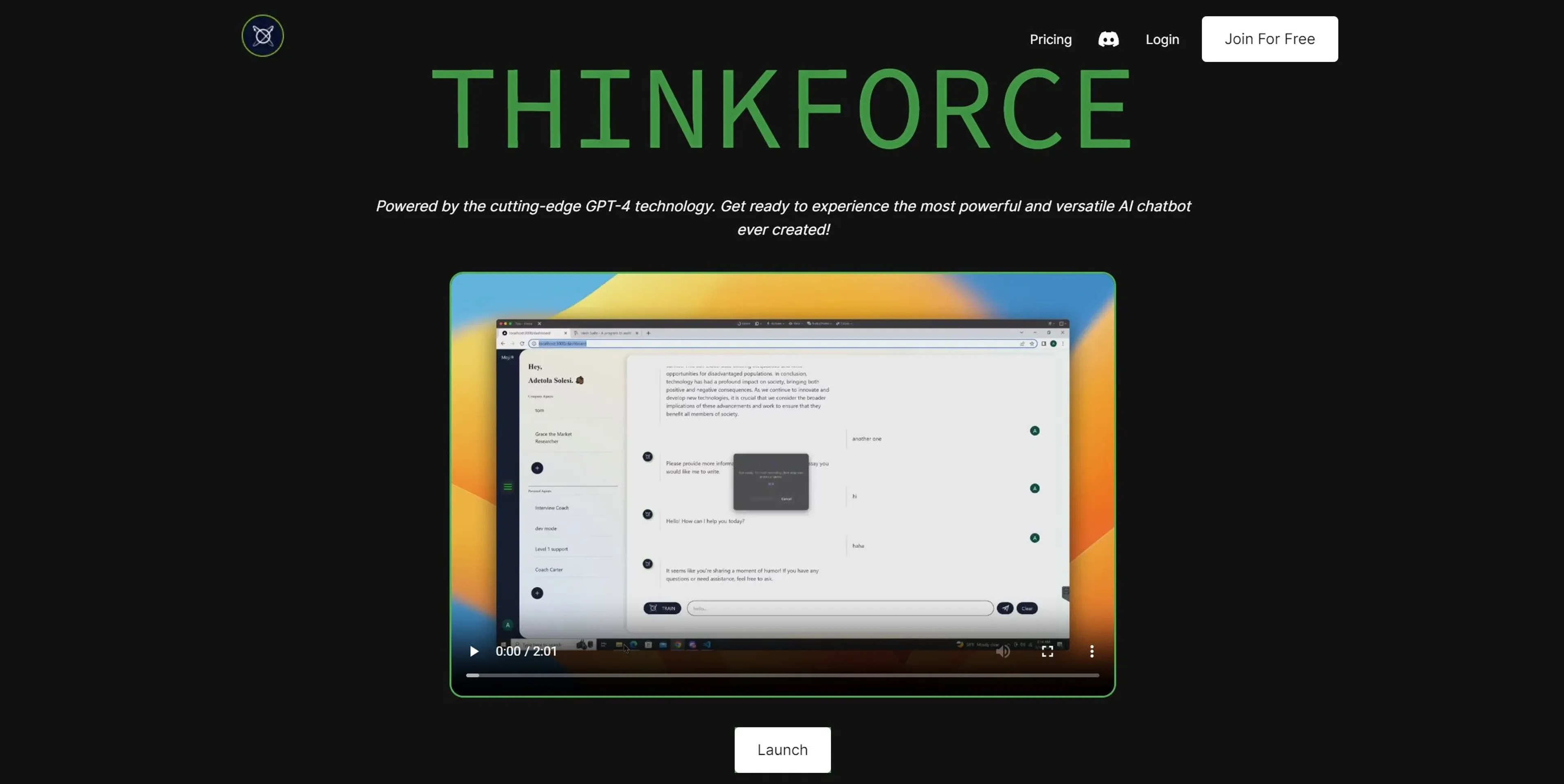 Image related to Thinkforce, an AI chatbot for conversations and customer interactions.