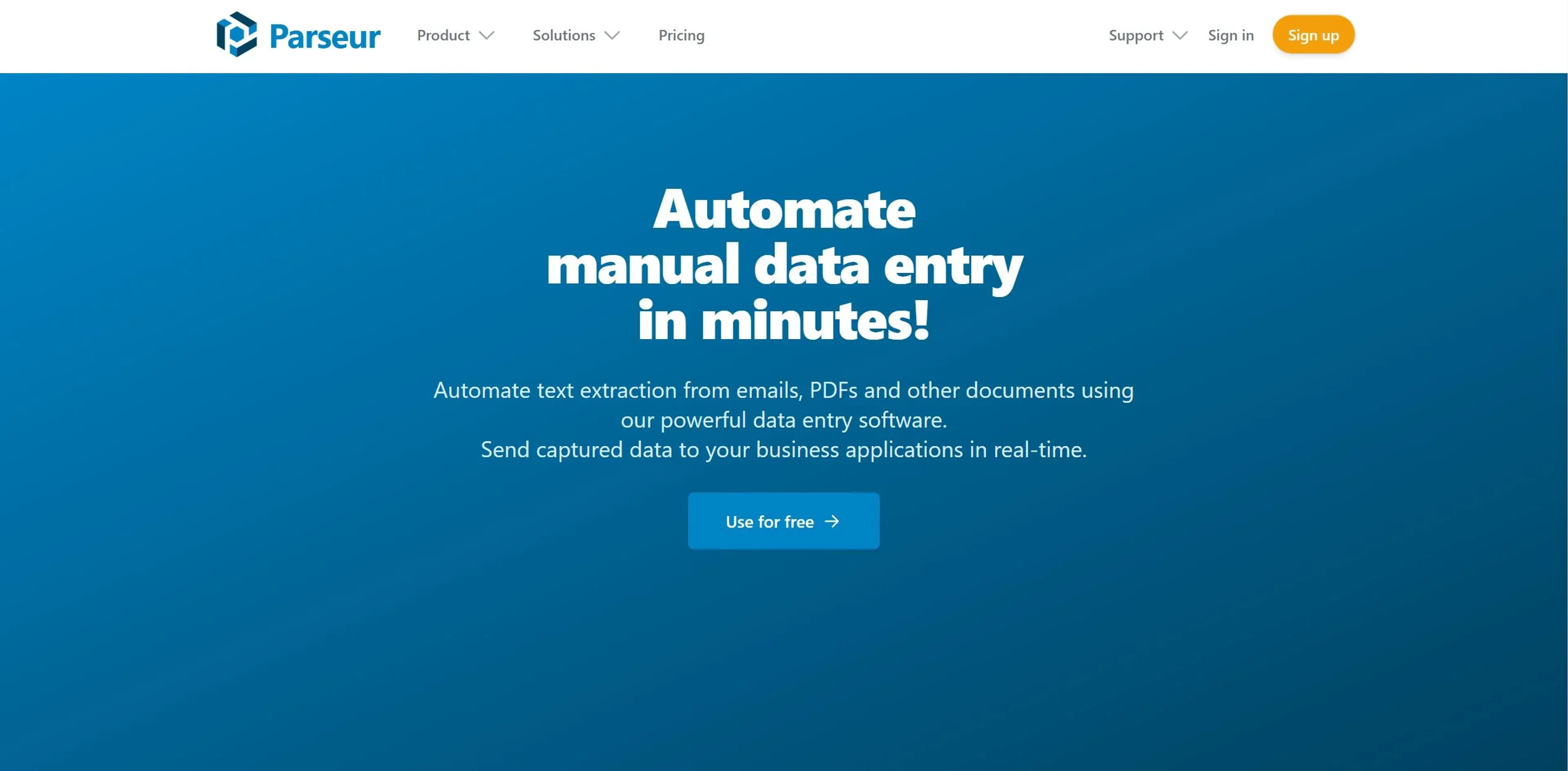 Image related to Parseur, an AI tool for financial analysis and management.