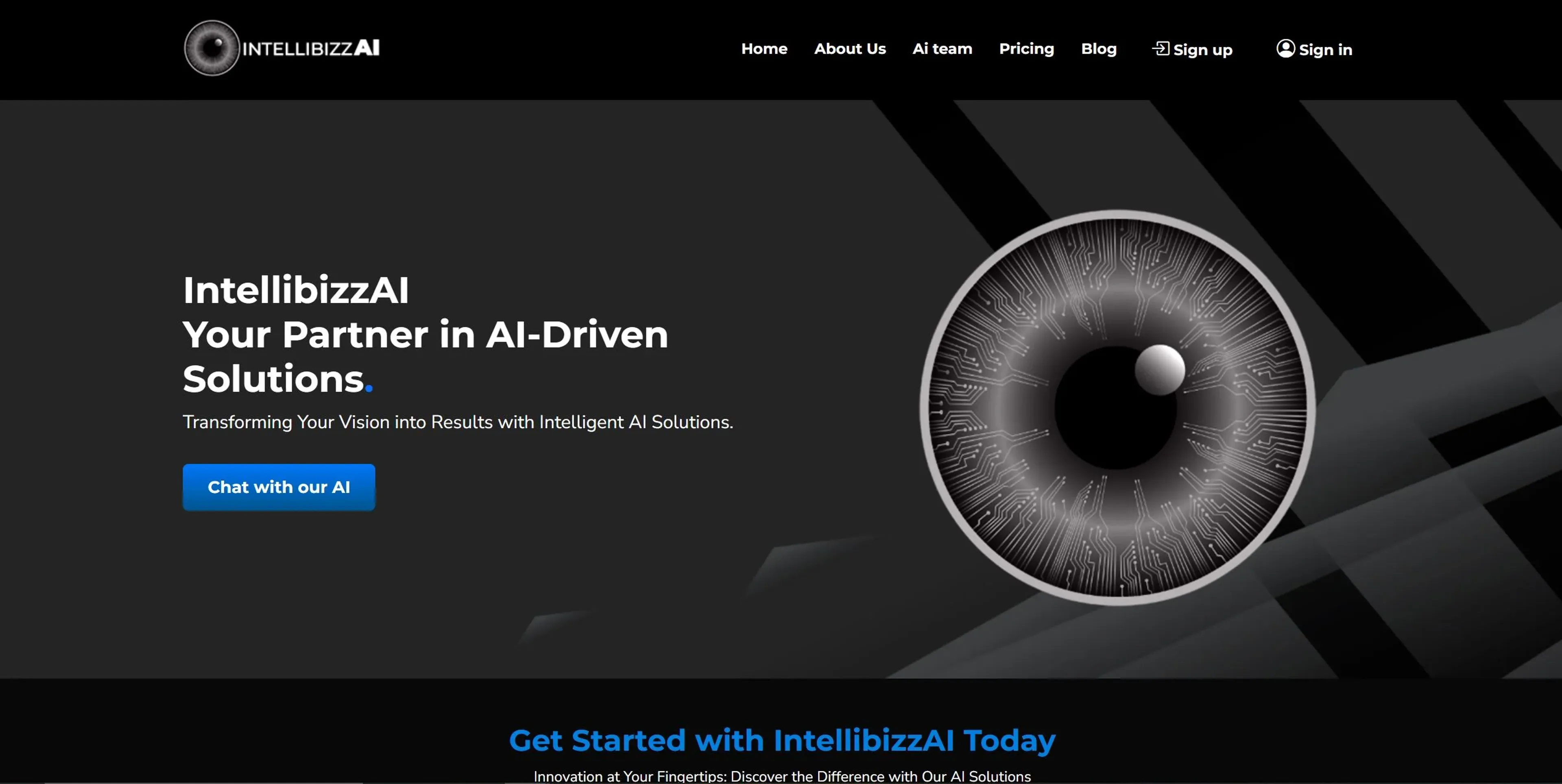Image related to IntellibizzAI, an AI tool that acts as a personal digital assistant.