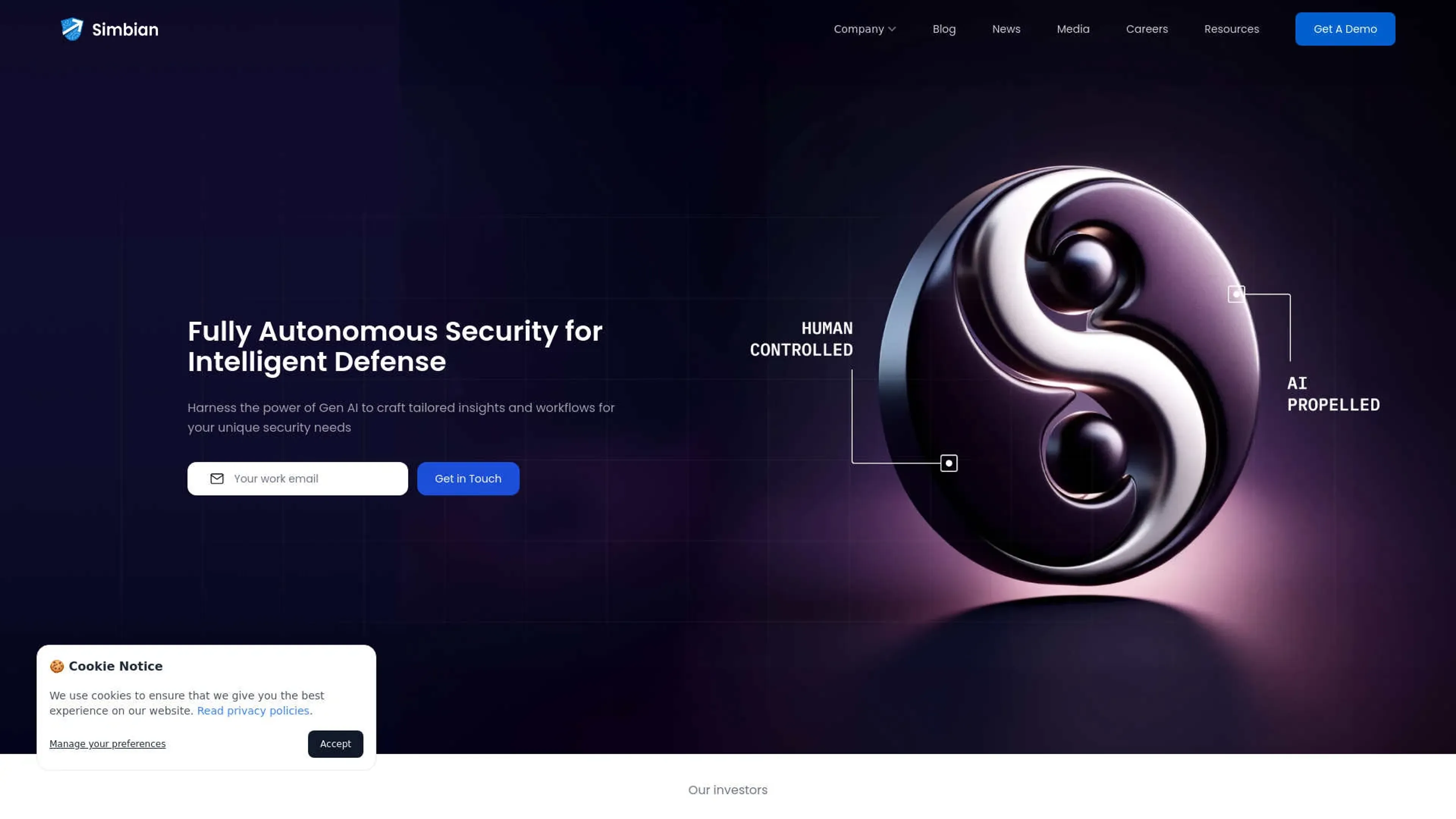 Image related to Simbian, an AI tool for building and deploying autonomous agents.