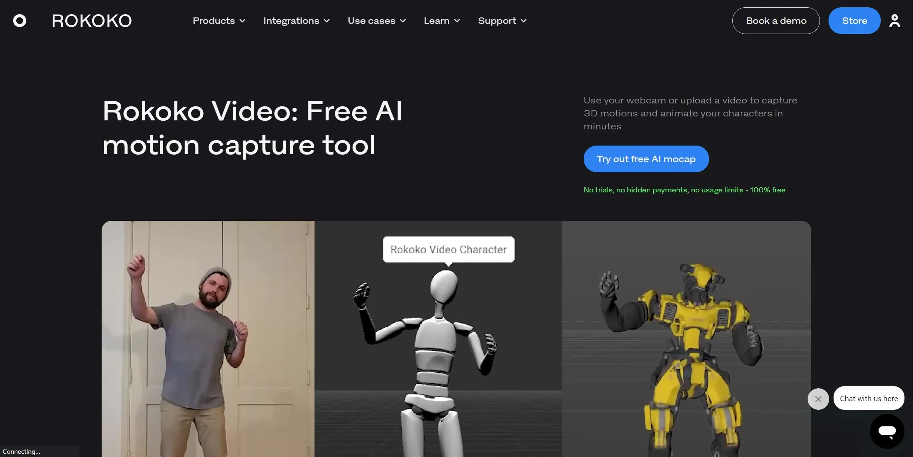 Image related to Rokoko Video, an AI tool for generating realistic videos.