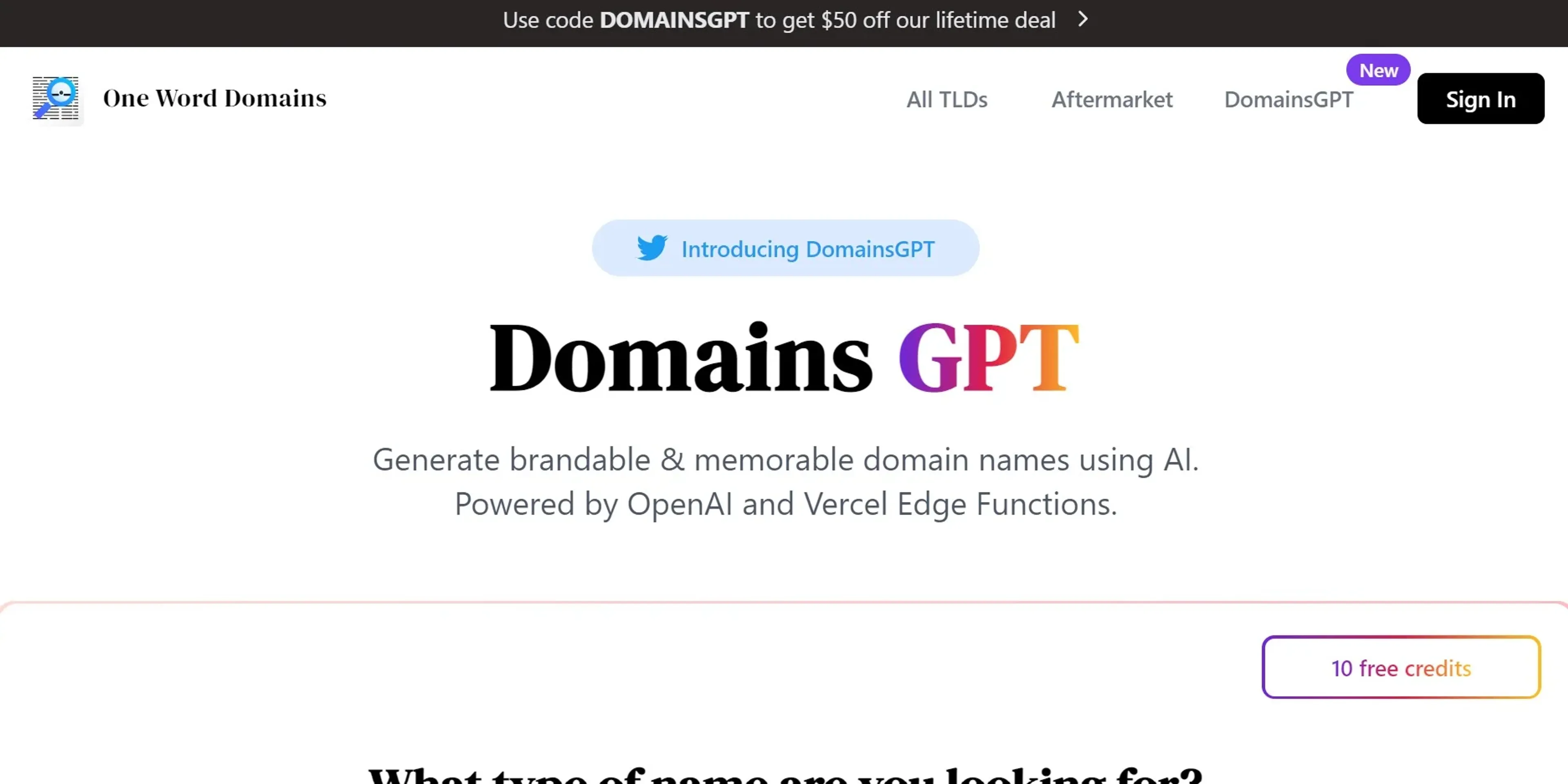 Image related to DomainsGPT, an AI tool for helping startups build and grow efficiently.