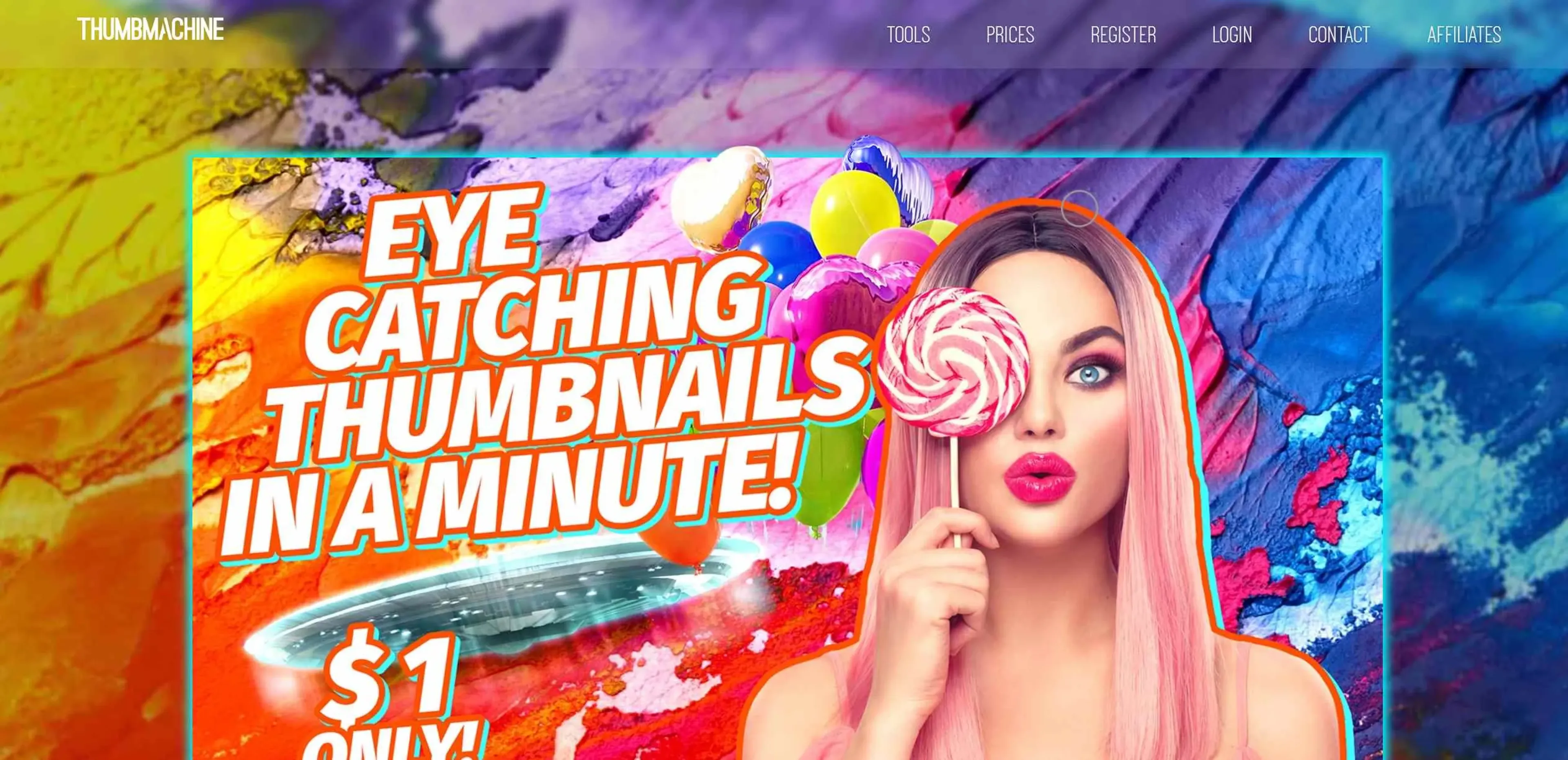 Image related to Thumbmachine, an AI tool for generating images from prompts.