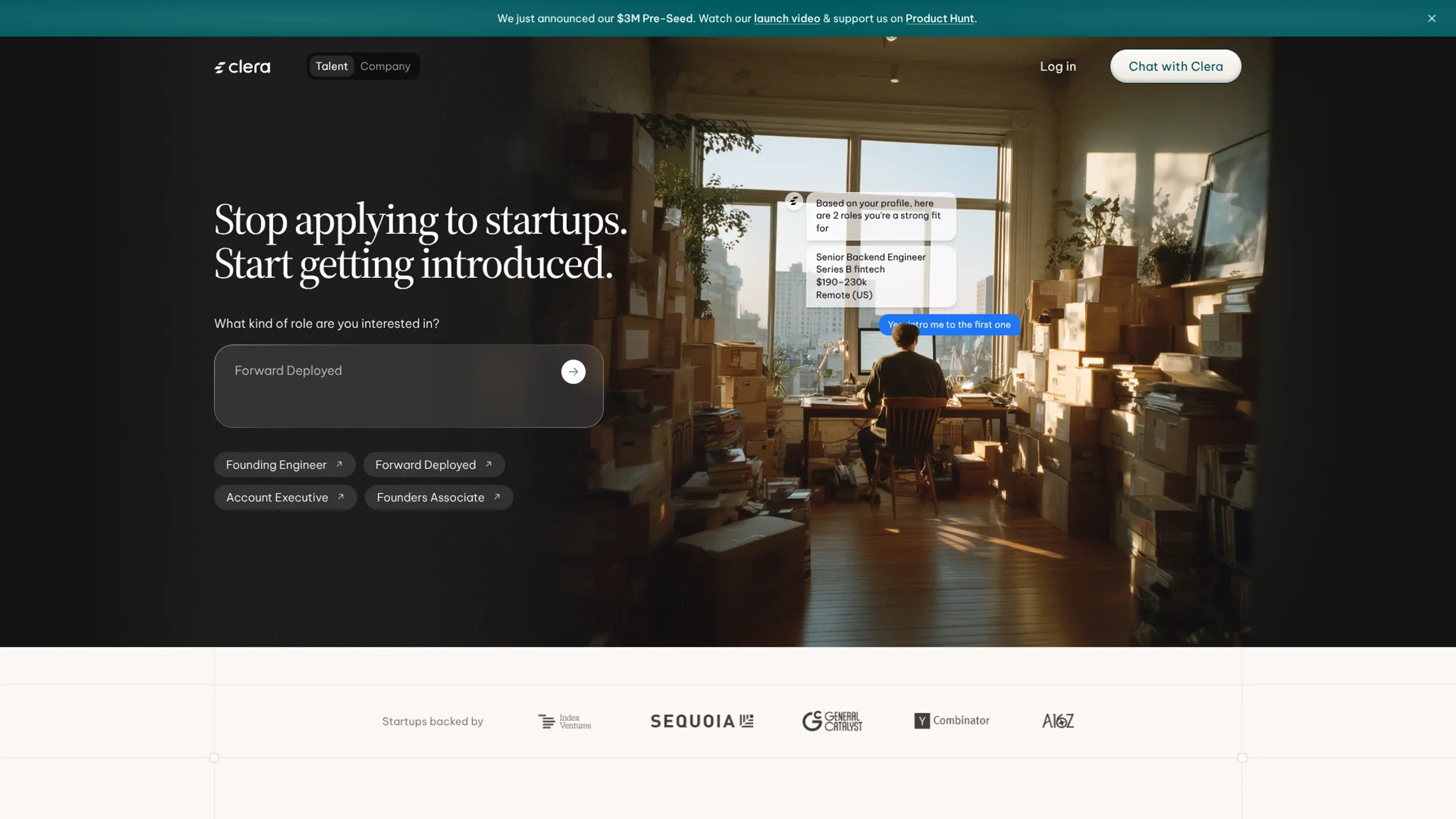 Image related to Clera, an AI tool for HR management and recruitment.