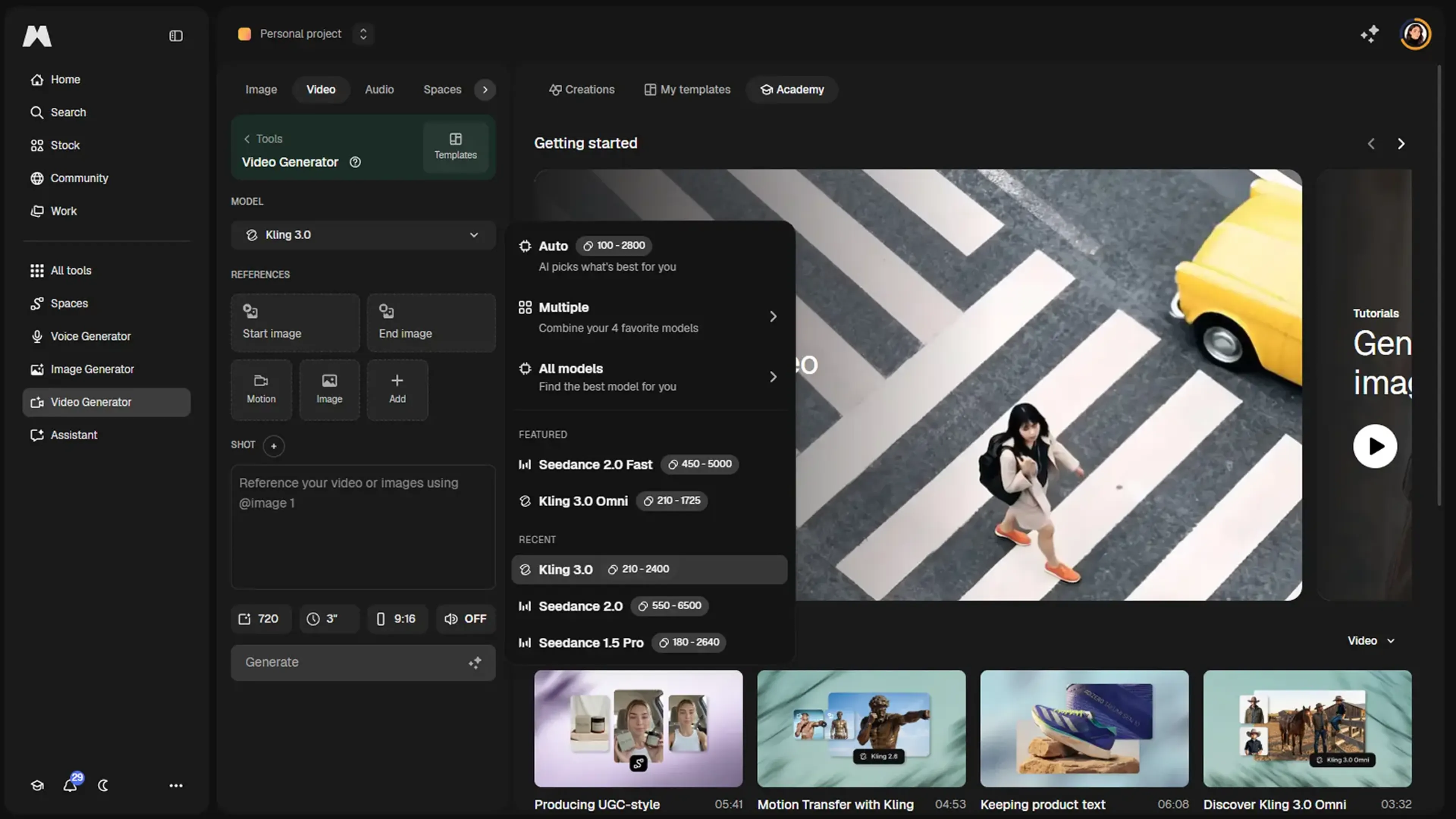 Image related to Magnific AI Video Generator, an AI tool for turning text into videos.