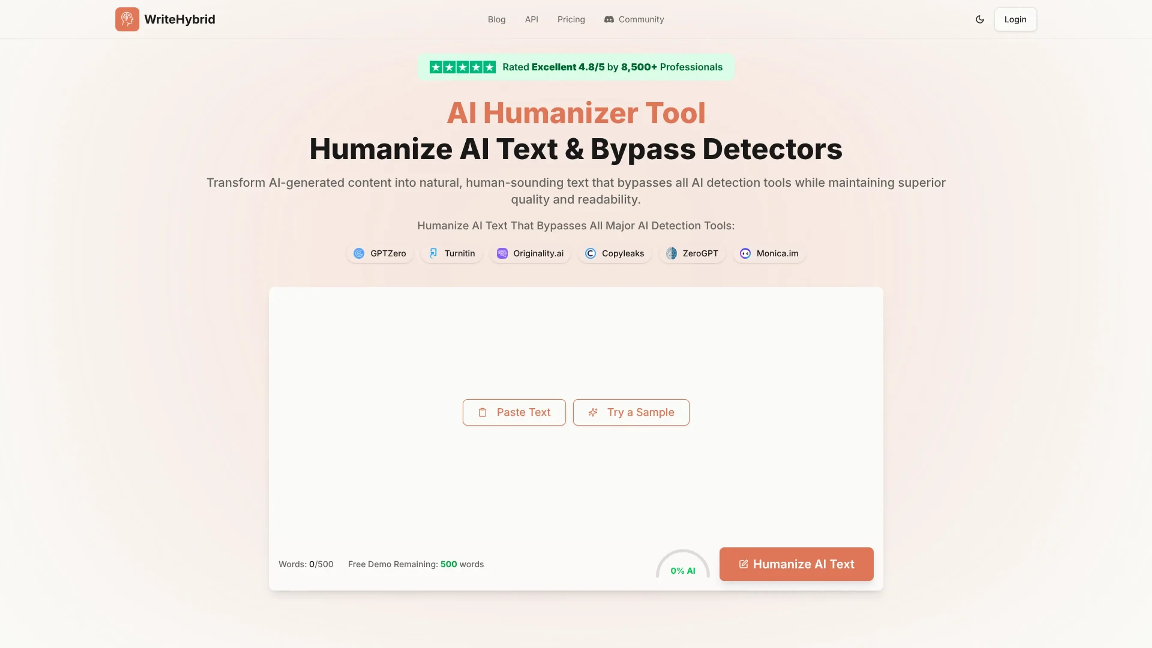 Image related to WriteHybrid, an AI tool for rephrasing and improving text.