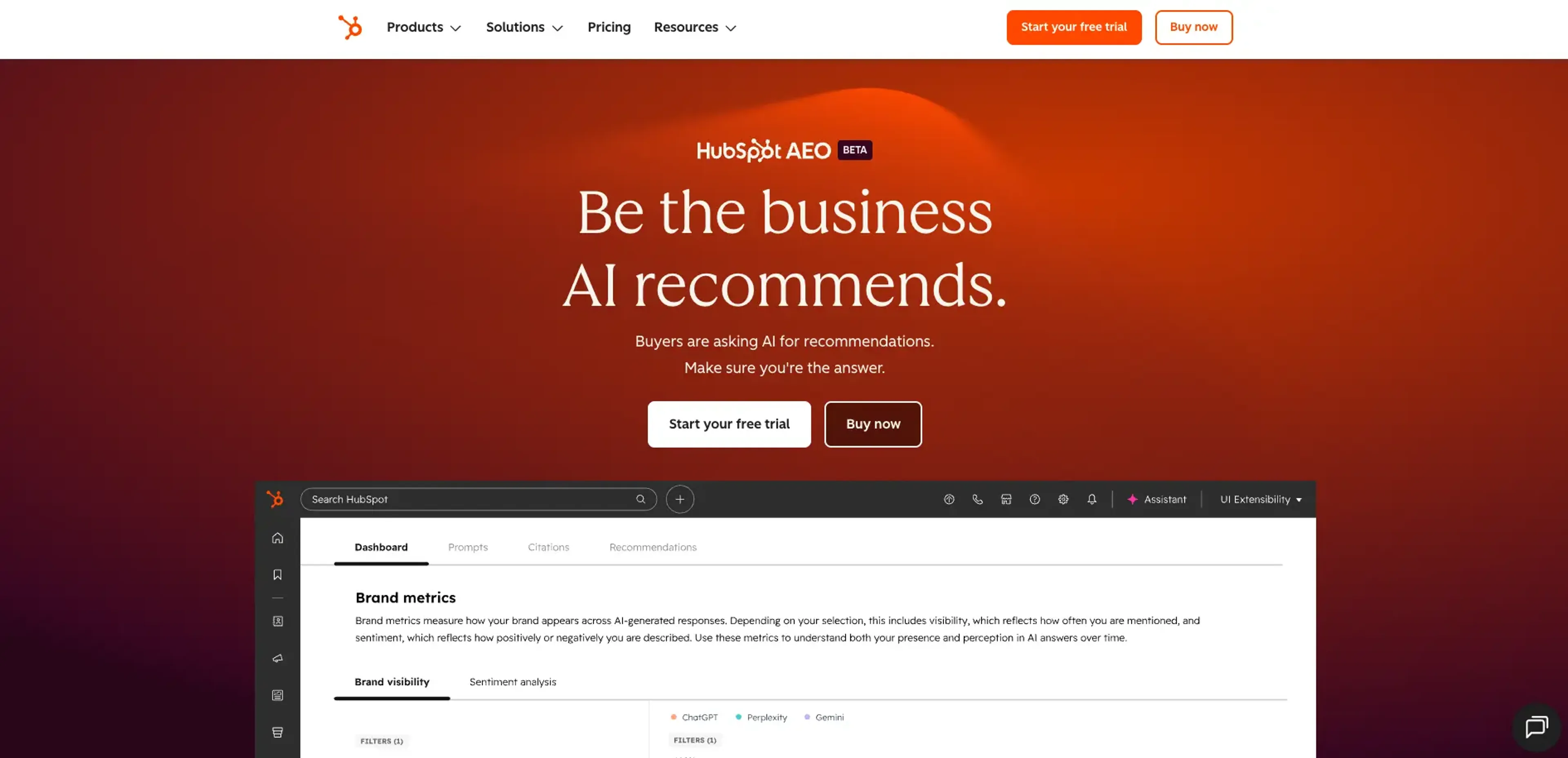Image related to HubSpot AEO, an AI tool for improving search engine optimization.