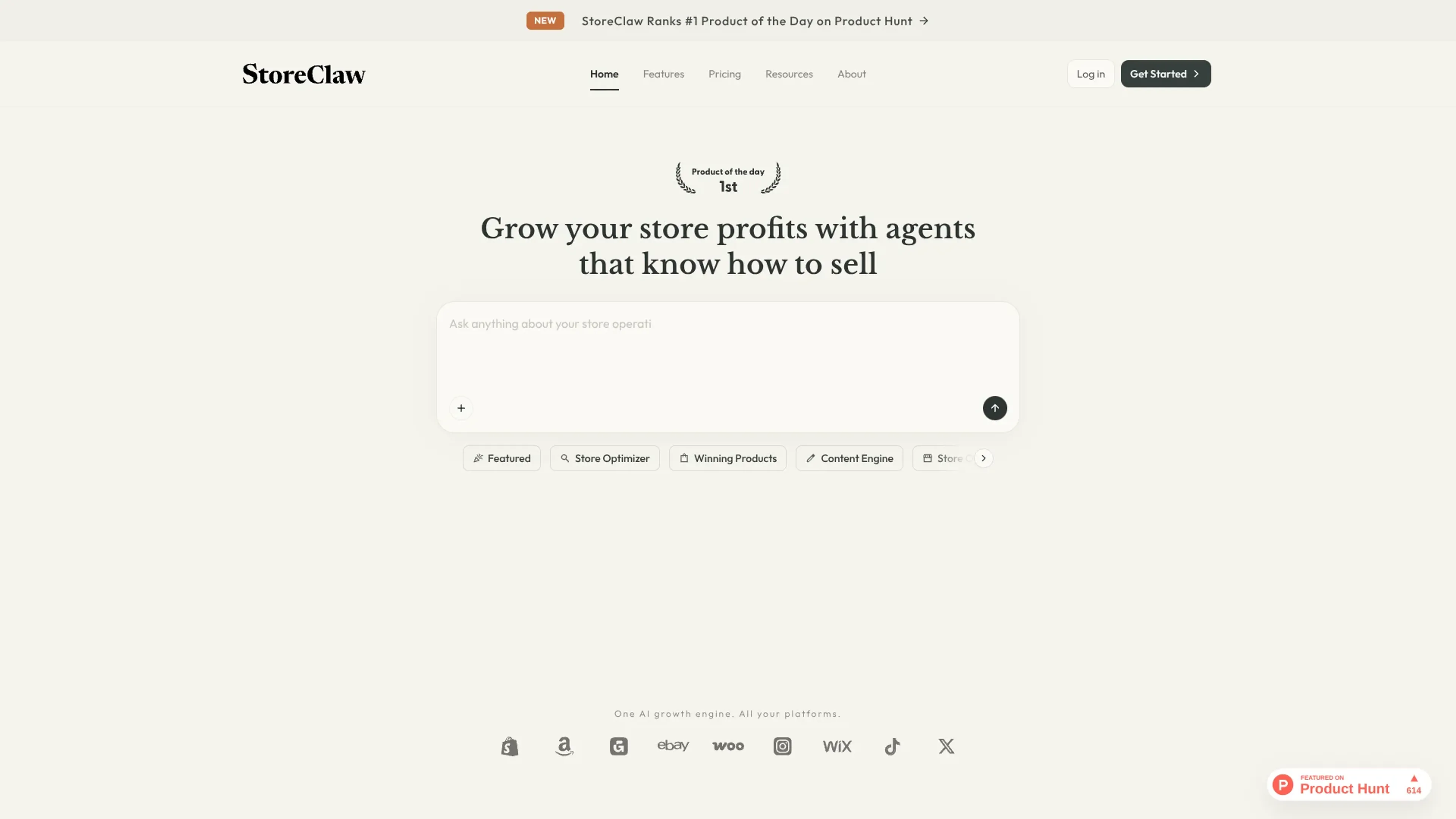 Image related to StoreClaw, an AI tool for enhancing online store management and sales.
