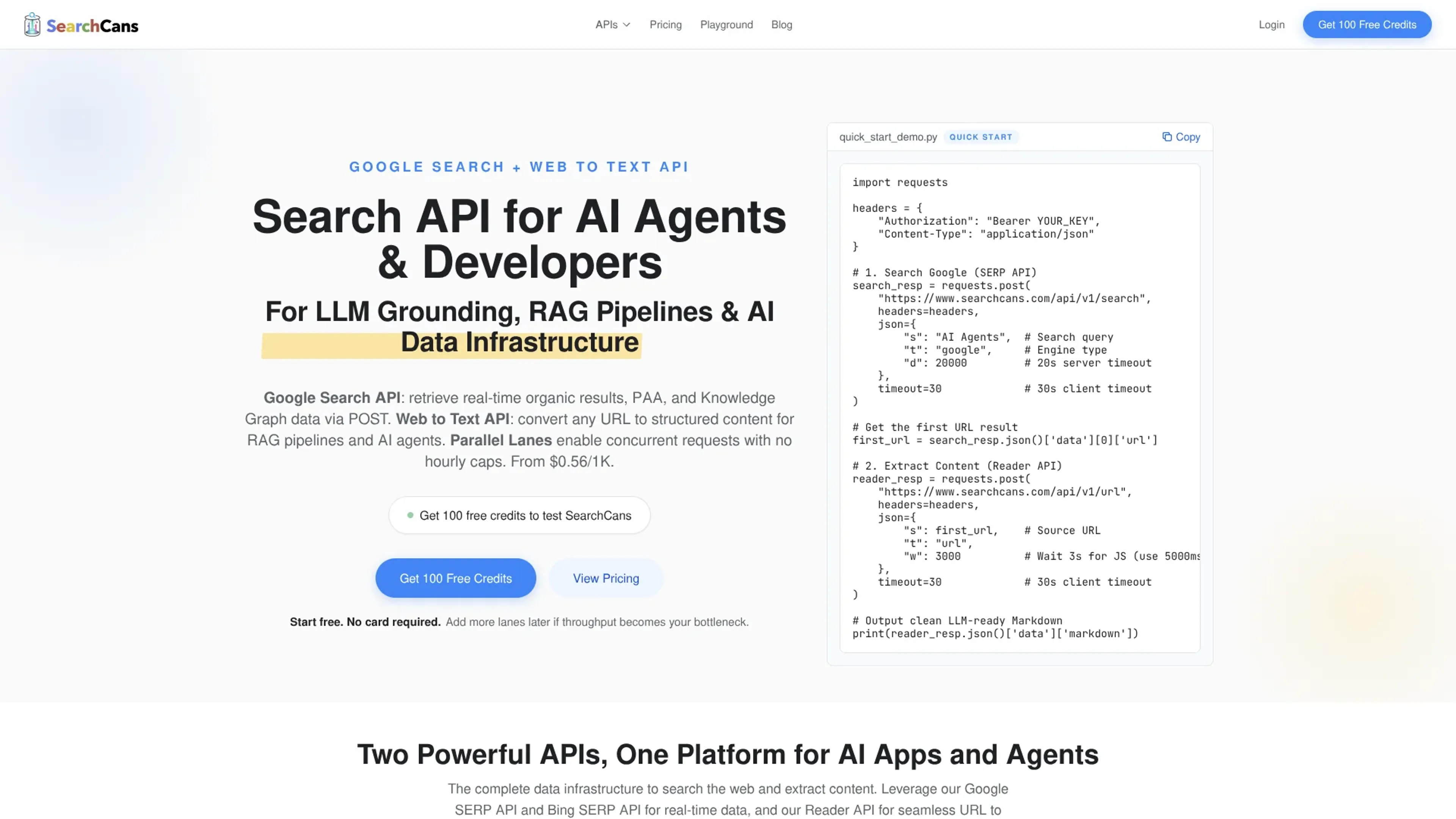 Image related to SearchCans, an AI-powered search engine for smarter results.