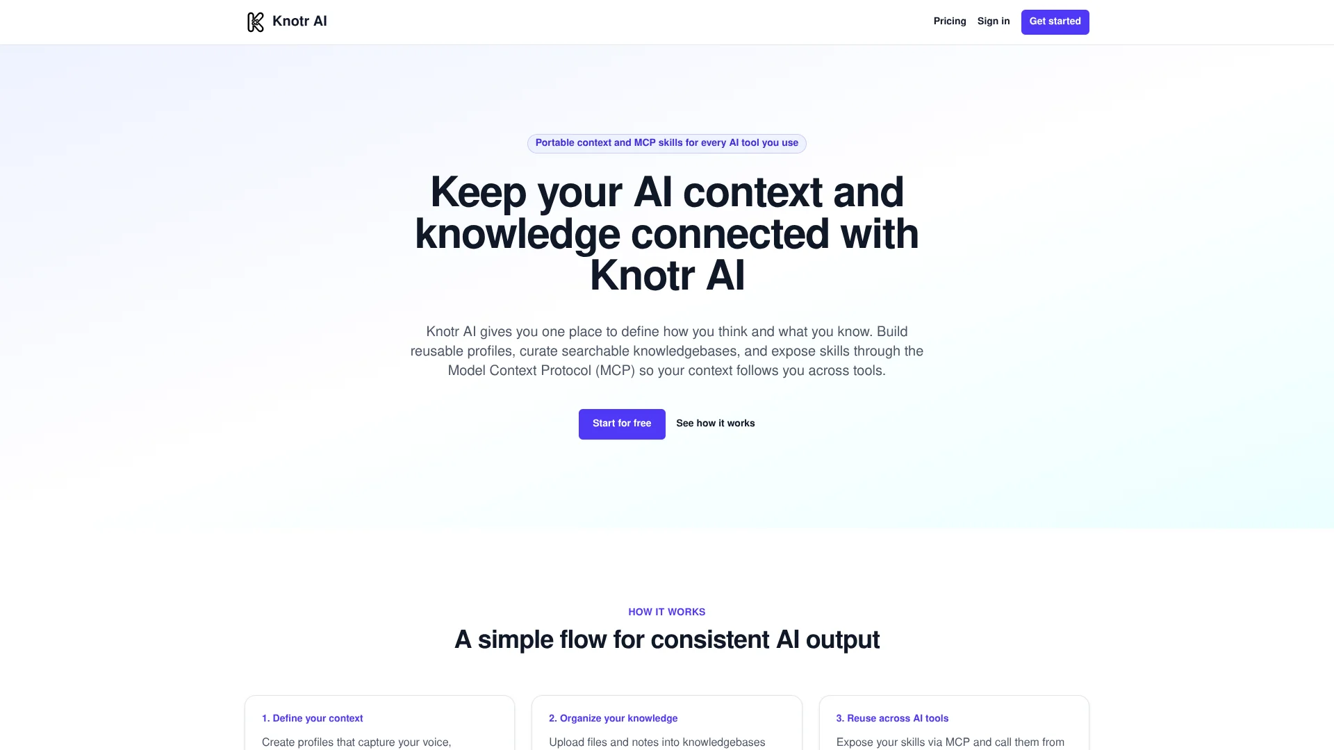 Knotr AI manual_2 screenshot
