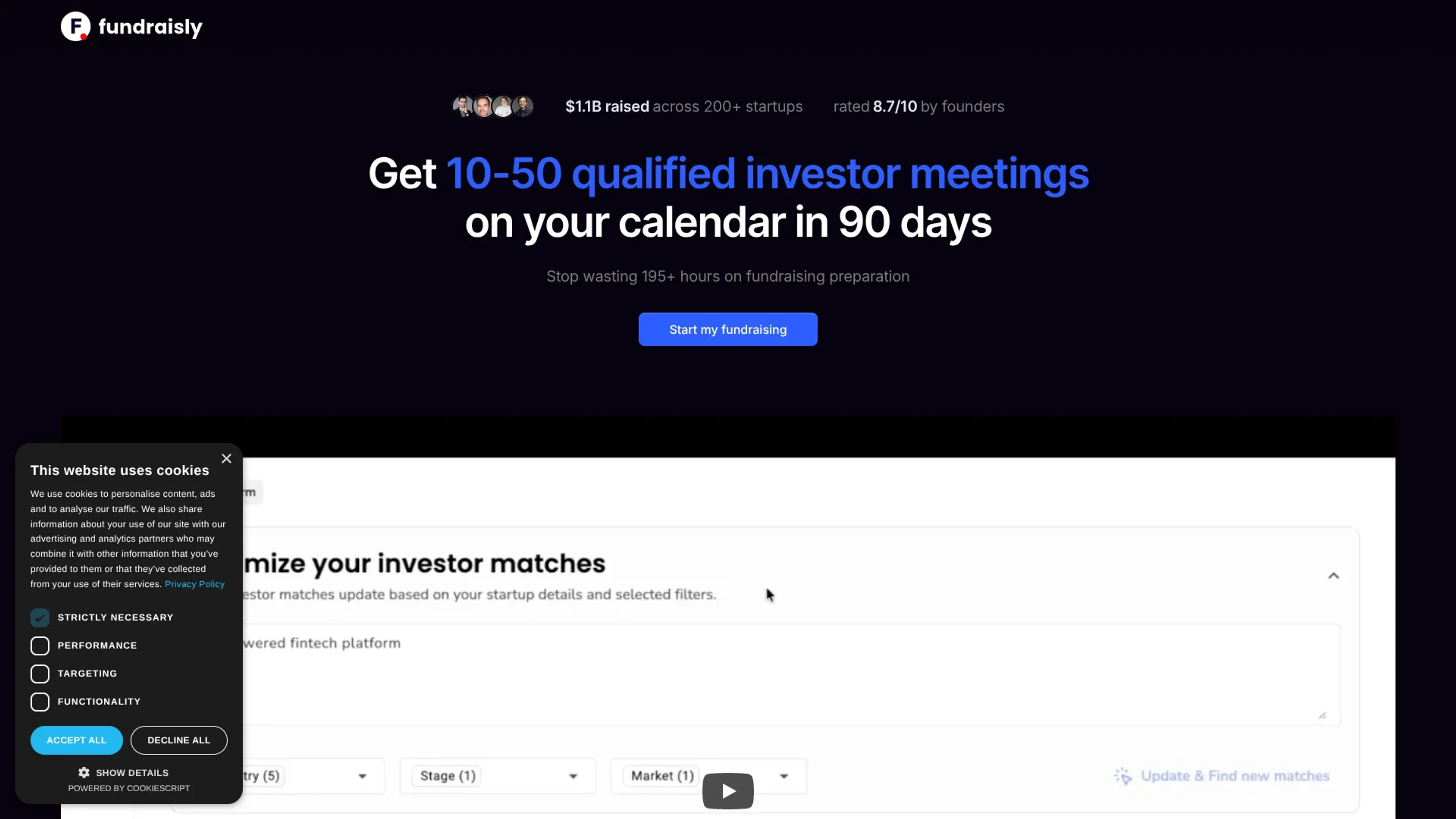Image related to Fundraisly, an AI tool for helping startups build and grow efficiently.