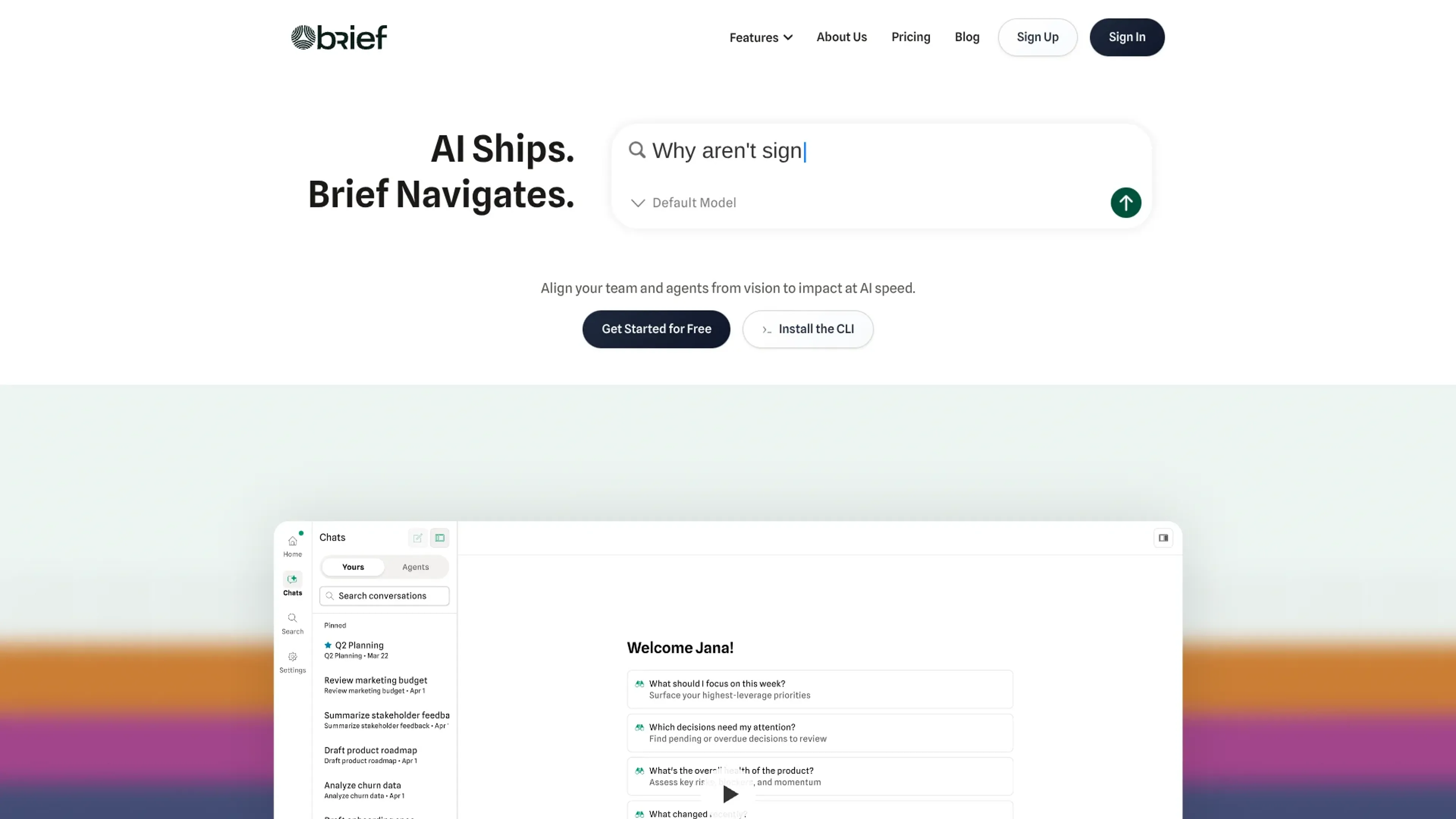 Image related to Brief, an AI tool for building and deploying autonomous agents.