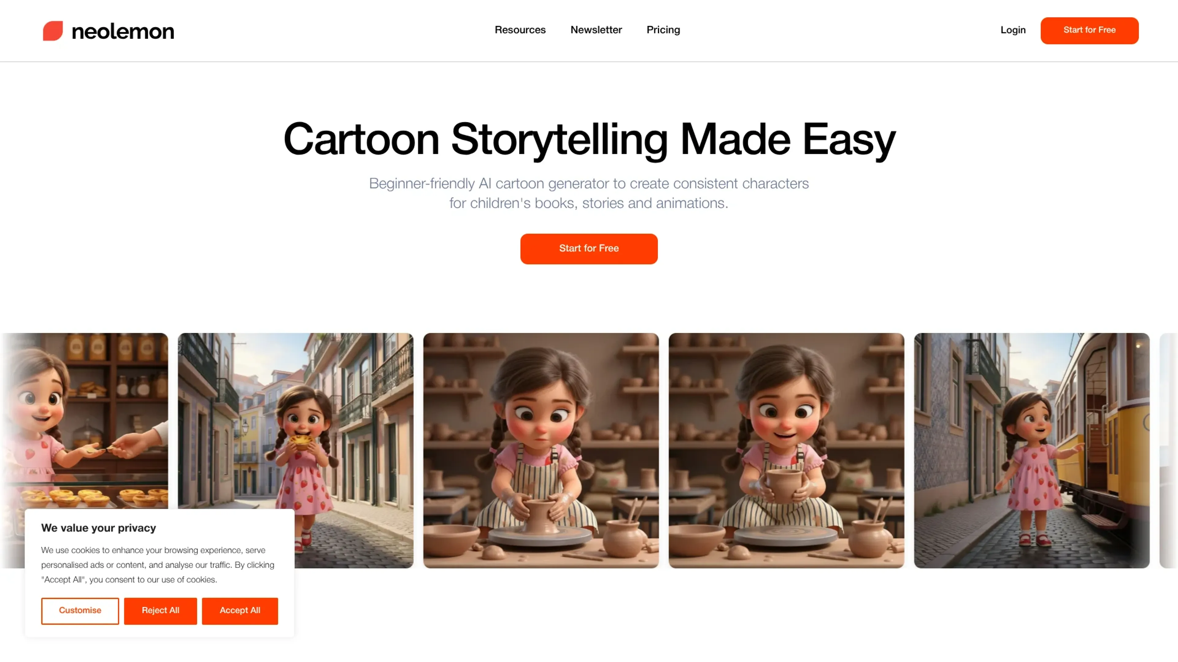 Image related to Neolemon, an AI tool for creating cartoon or animated-style images.
