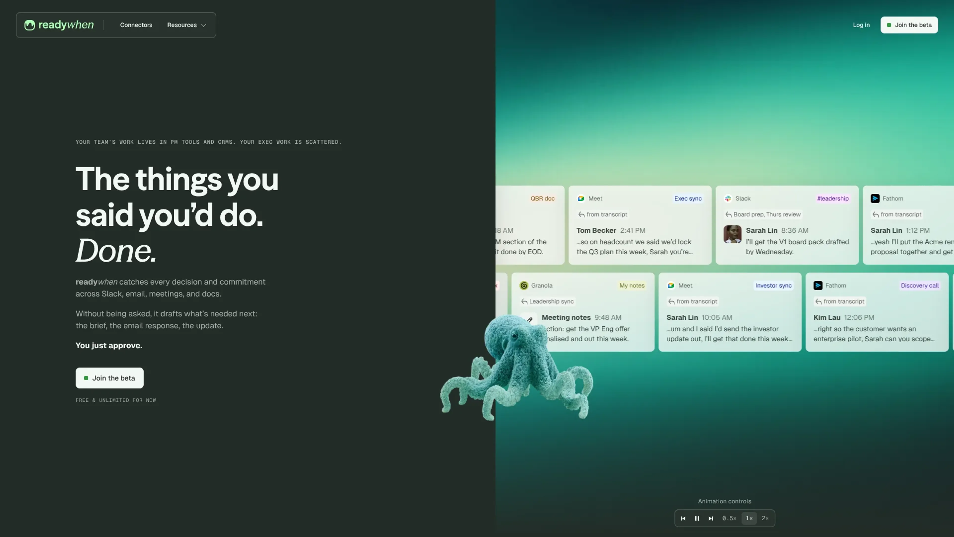 Image related to readywhen, an AI tool for managing projects and team workflows.