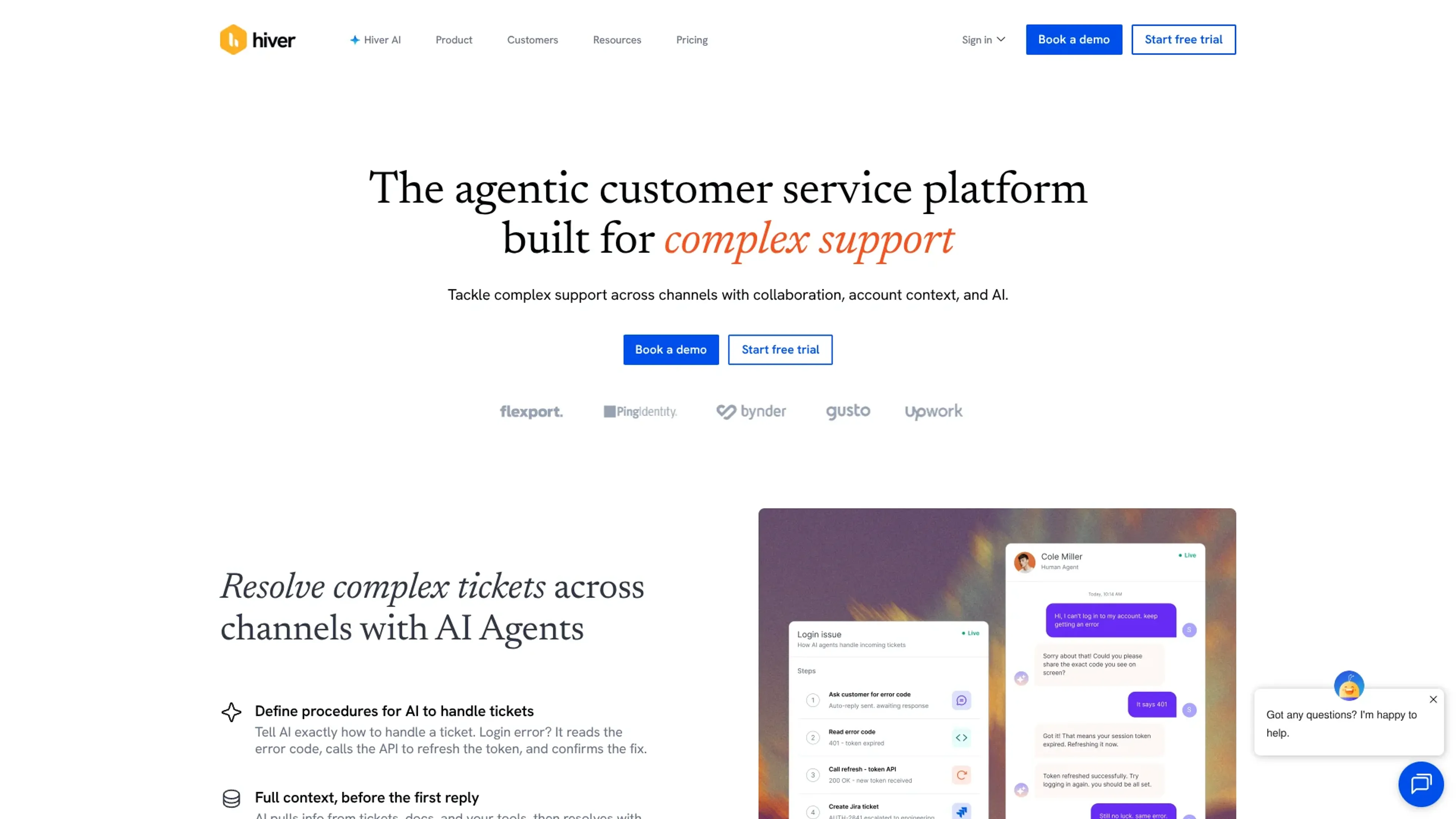 Image related to Hiver, an AI tool for automating customer service and support.