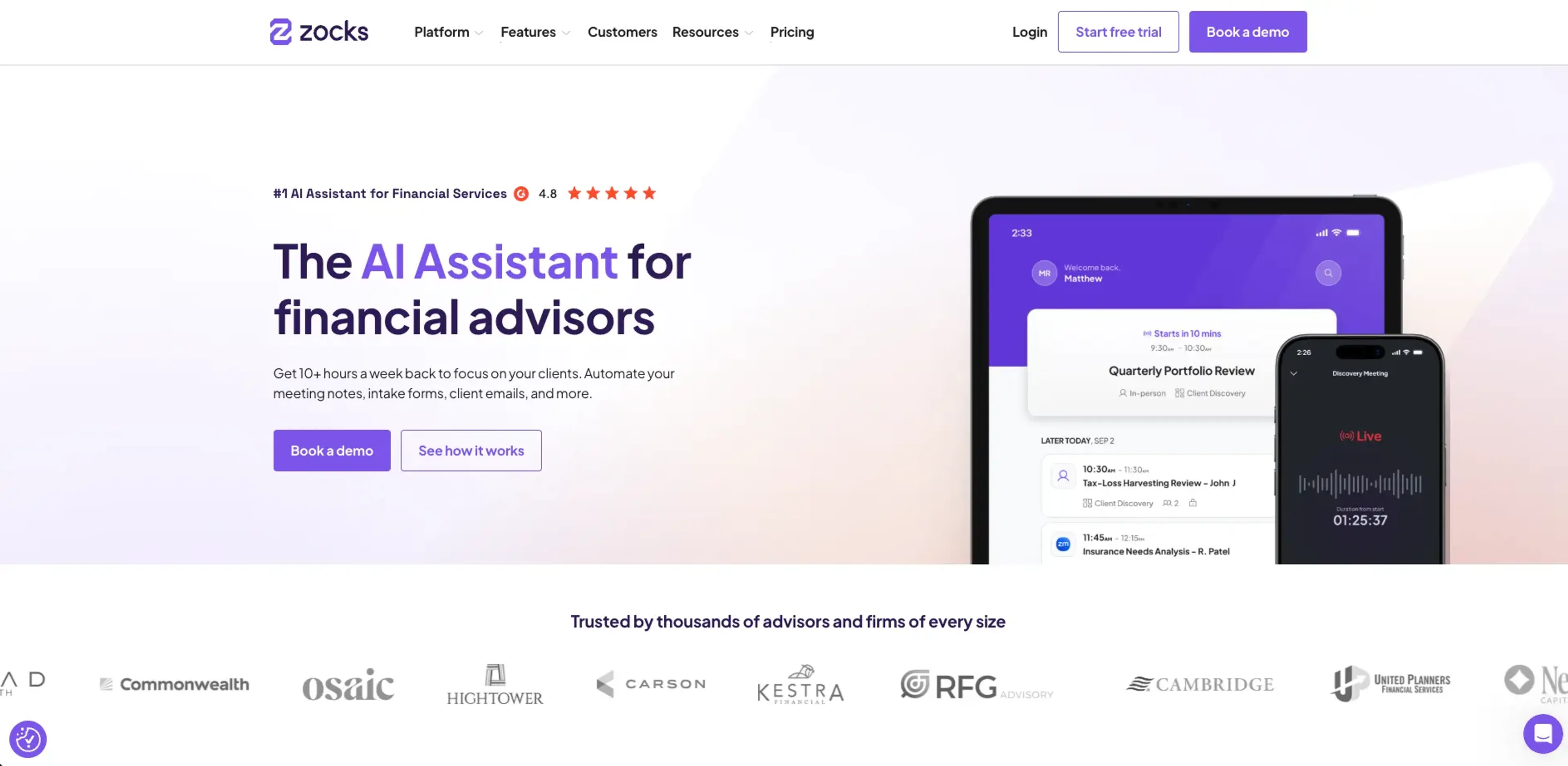 Image related to Zocks, an AI tool for financial analysis and management.