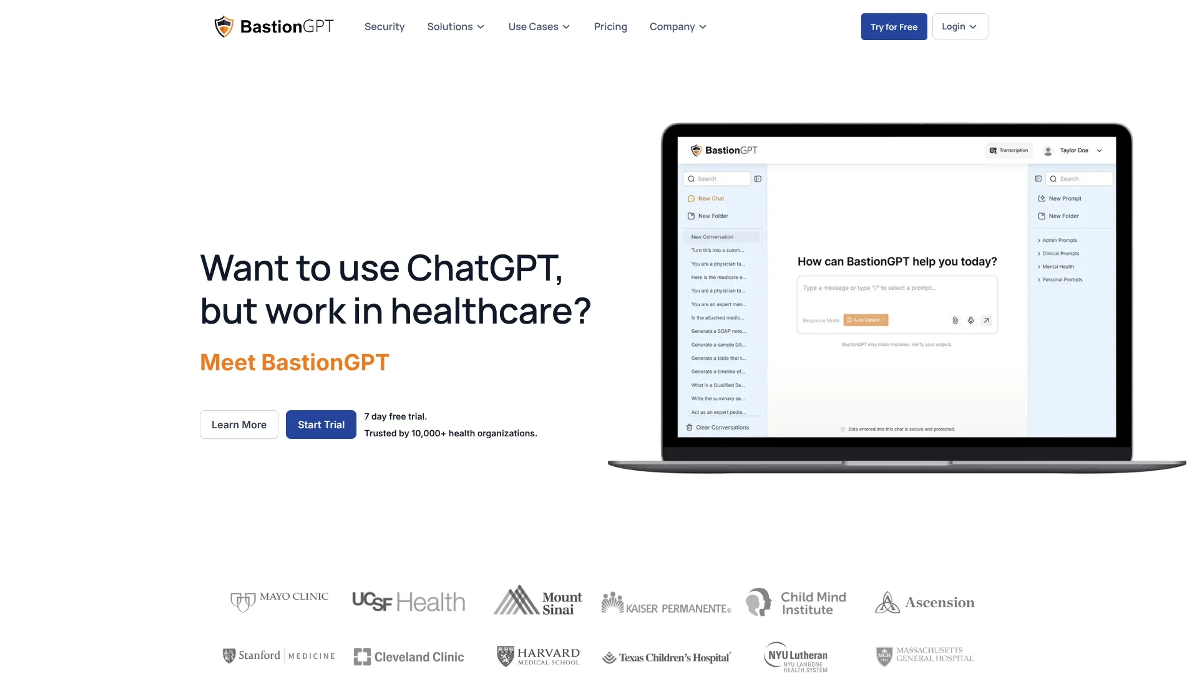 Image related to BastionGPT, an AI tool for health monitoring and wellness support.