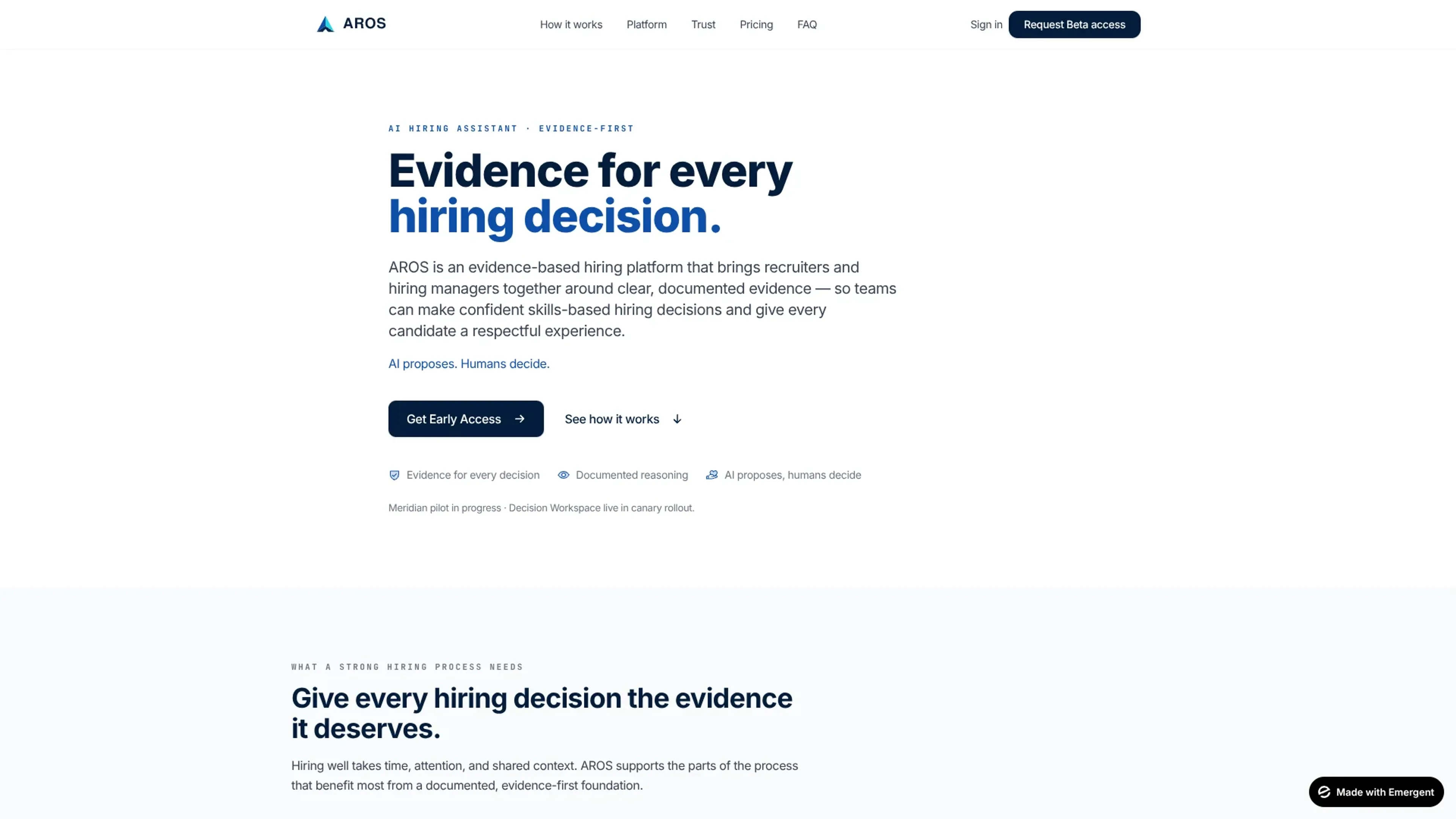Image related to AROS, an AI tool for HR management and recruitment.