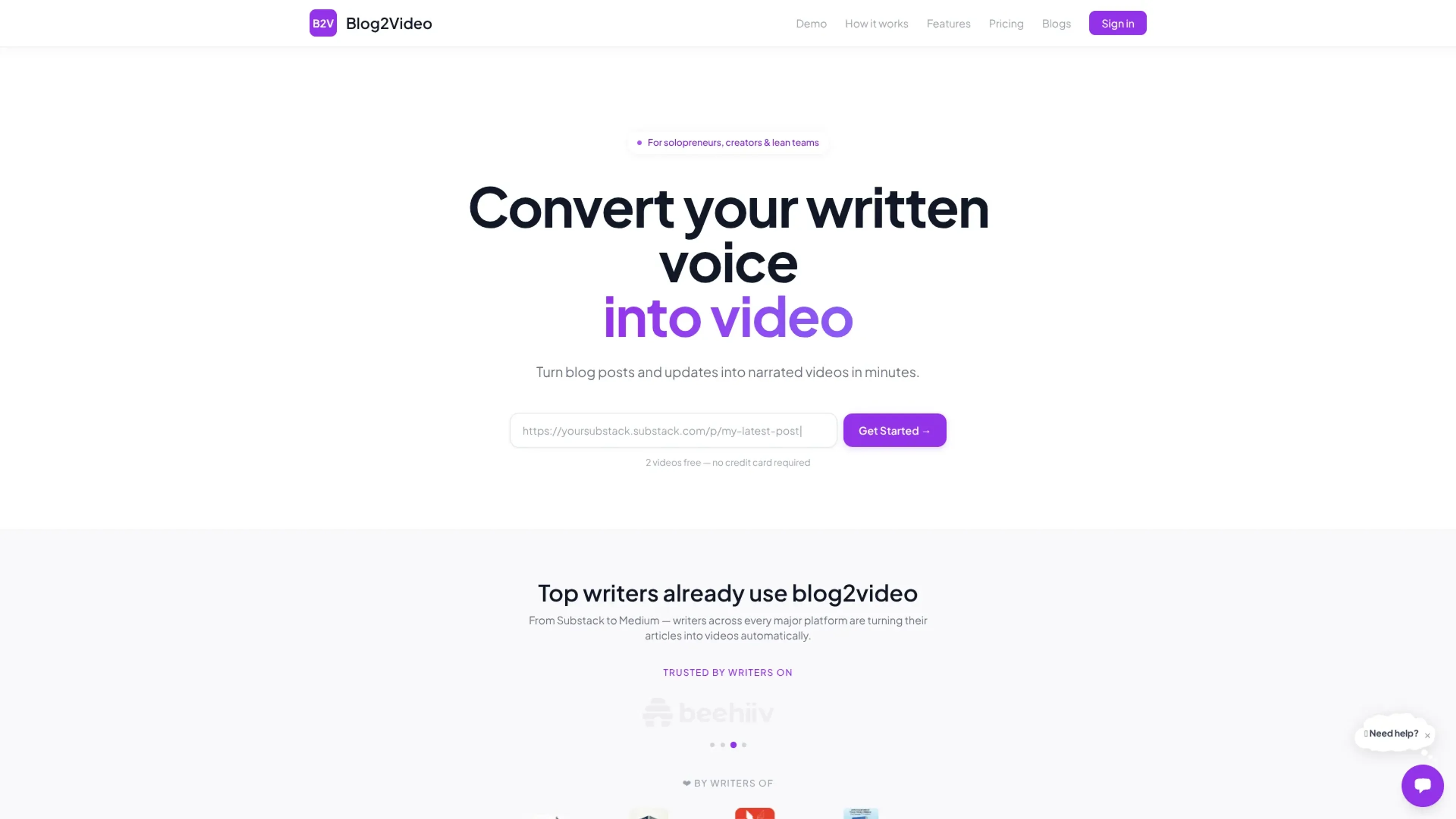 Image related to Blog2Video, an AI tool for turning text into videos.