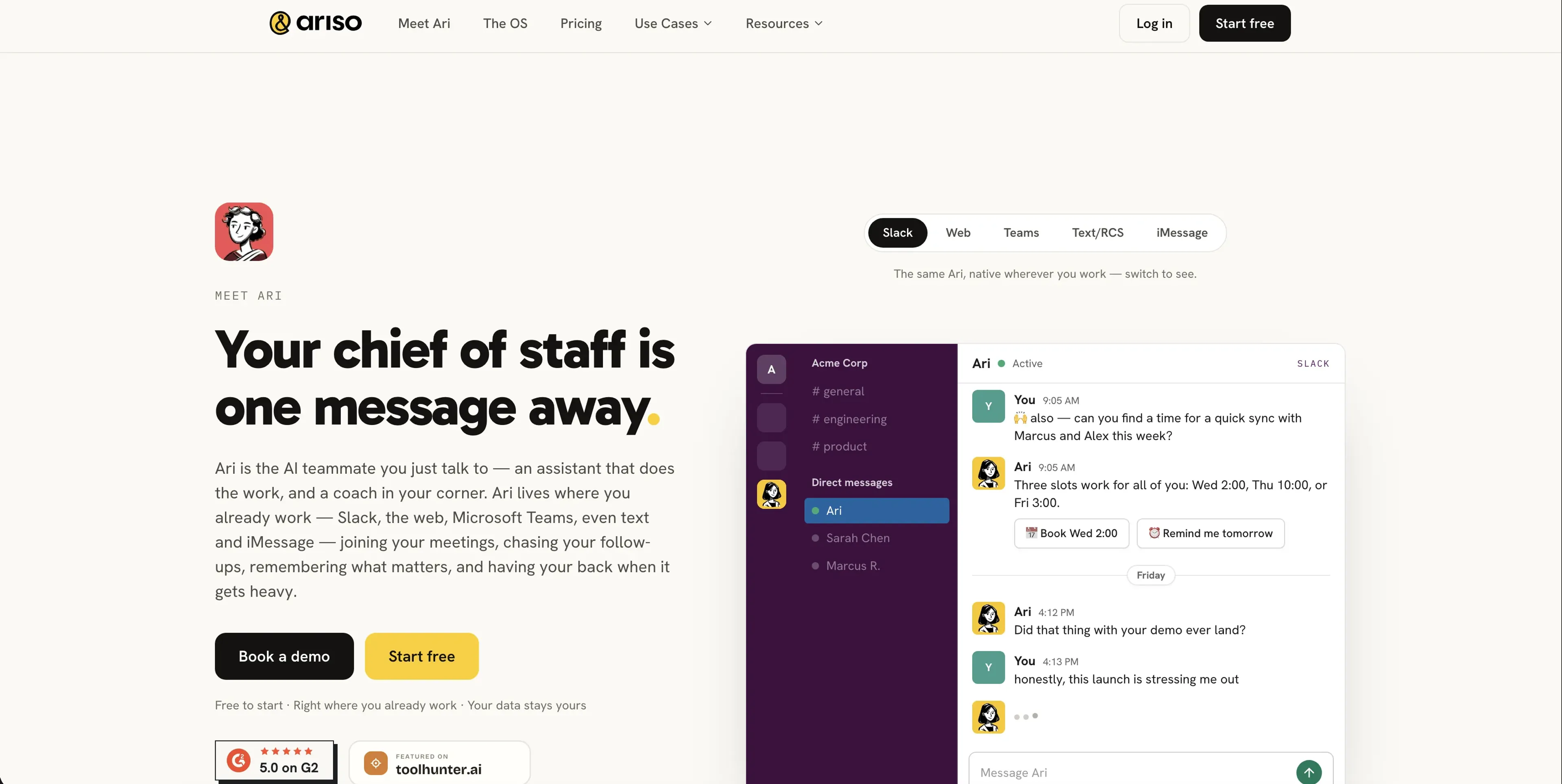 Image related to Ari by Ariso, an AI tool that acts as a personal digital assistant.