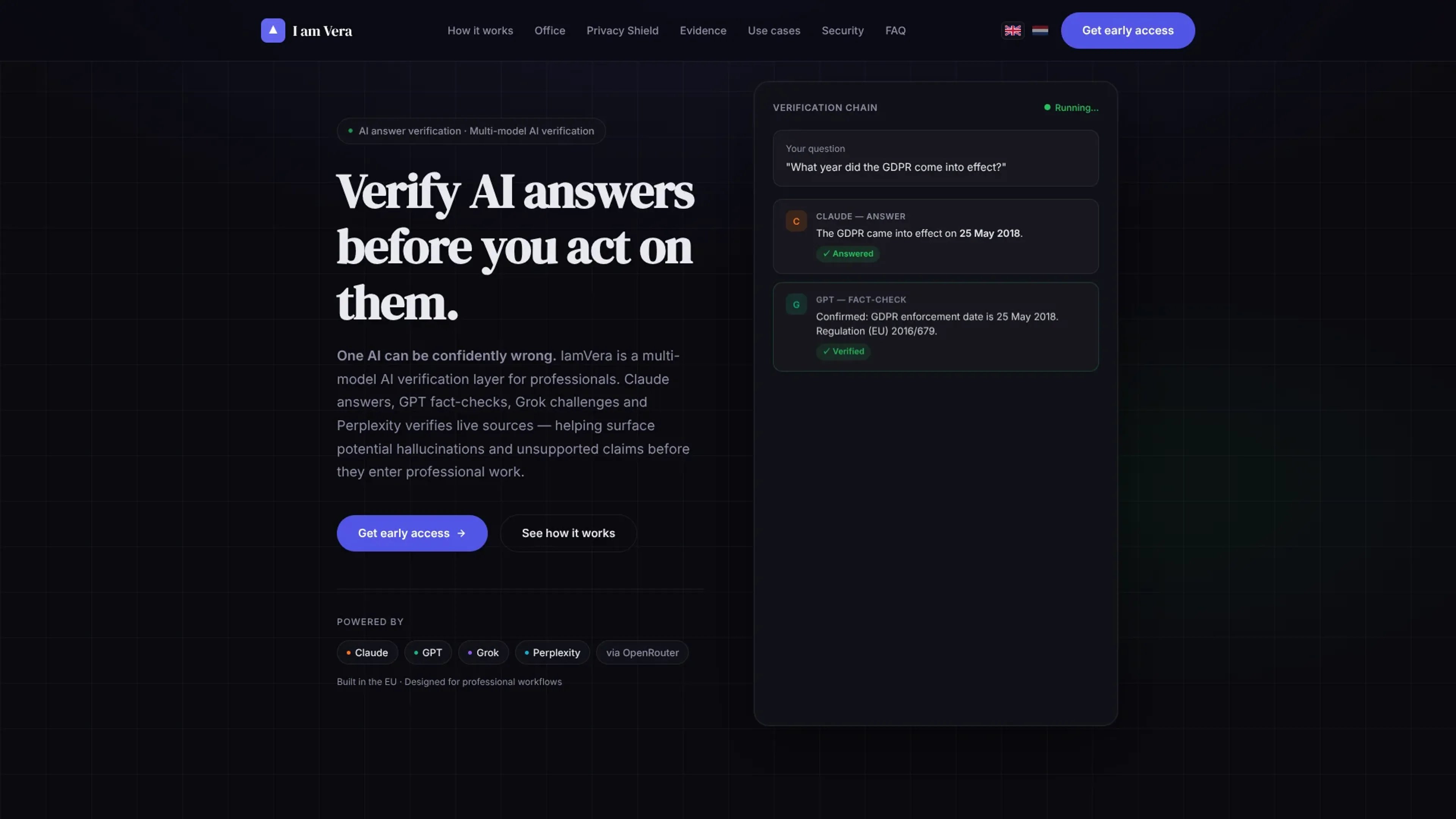 Image related to IamVERA, an AI tool for assisting with legal documents and research.