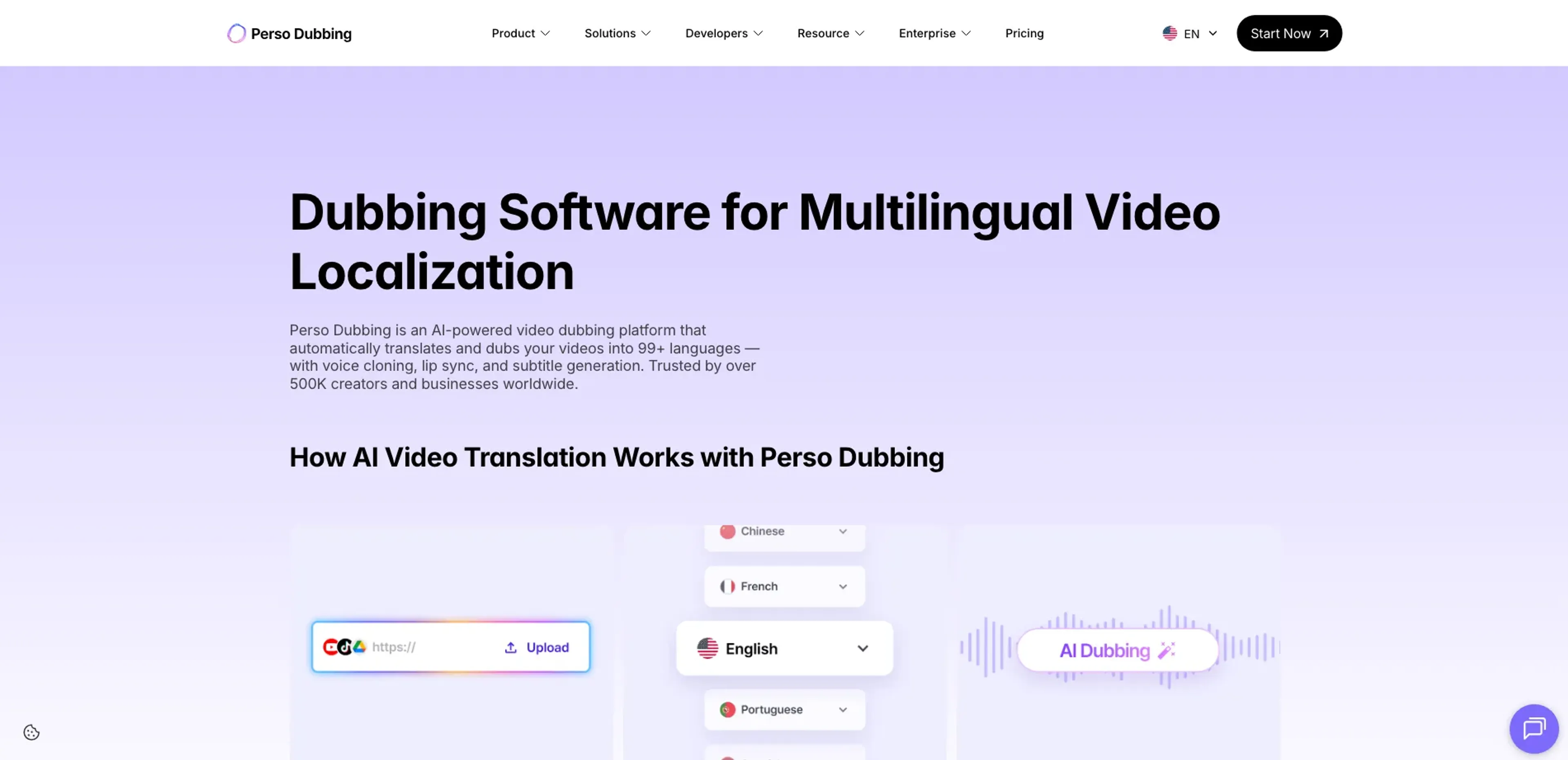 Image related to Perso Dubbing, an AI tool for converting text into natural-sounding speech.