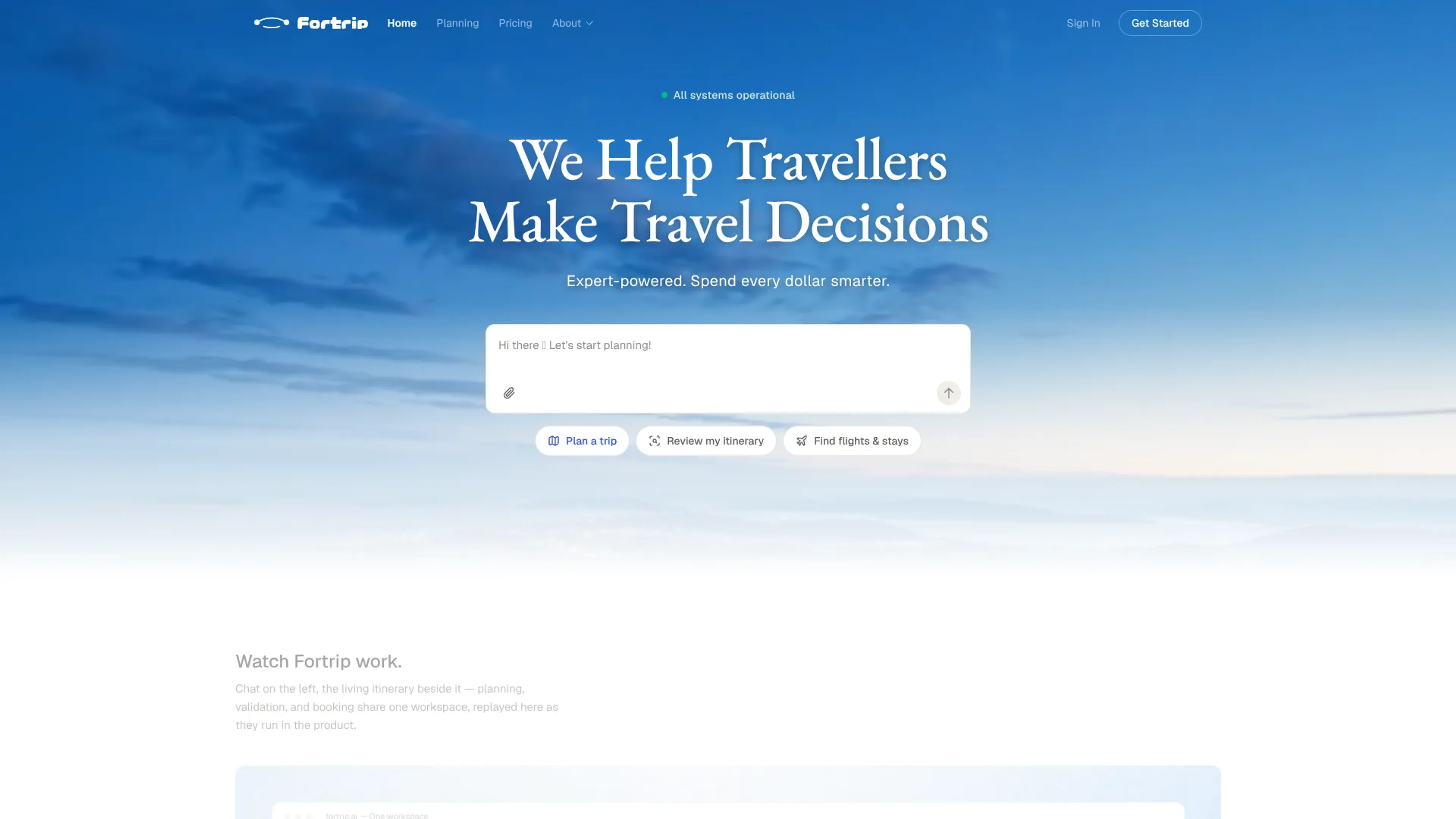 Image related to FortripAI, an AI tool for planning and optimizing travel experiences.