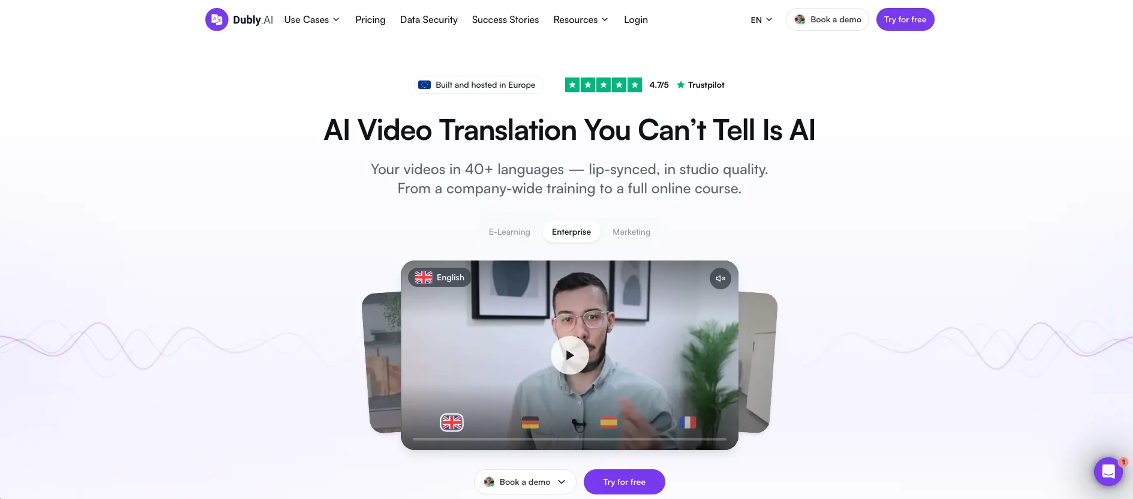 Image related to Dubly.AI, an AI tool for translating text or speech between languages.