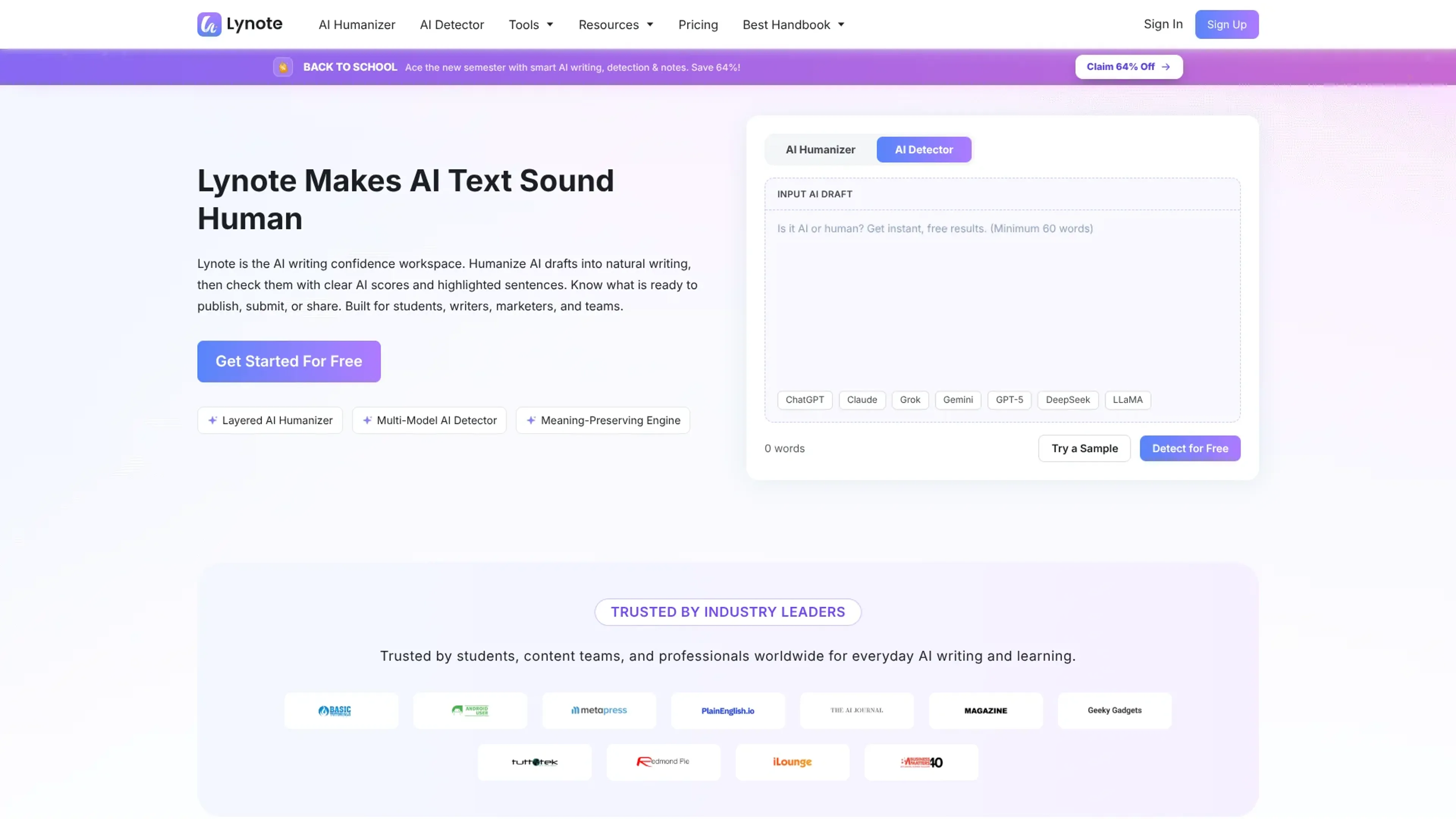 Image related to Lynote, an AI tool for rephrasing and improving text.