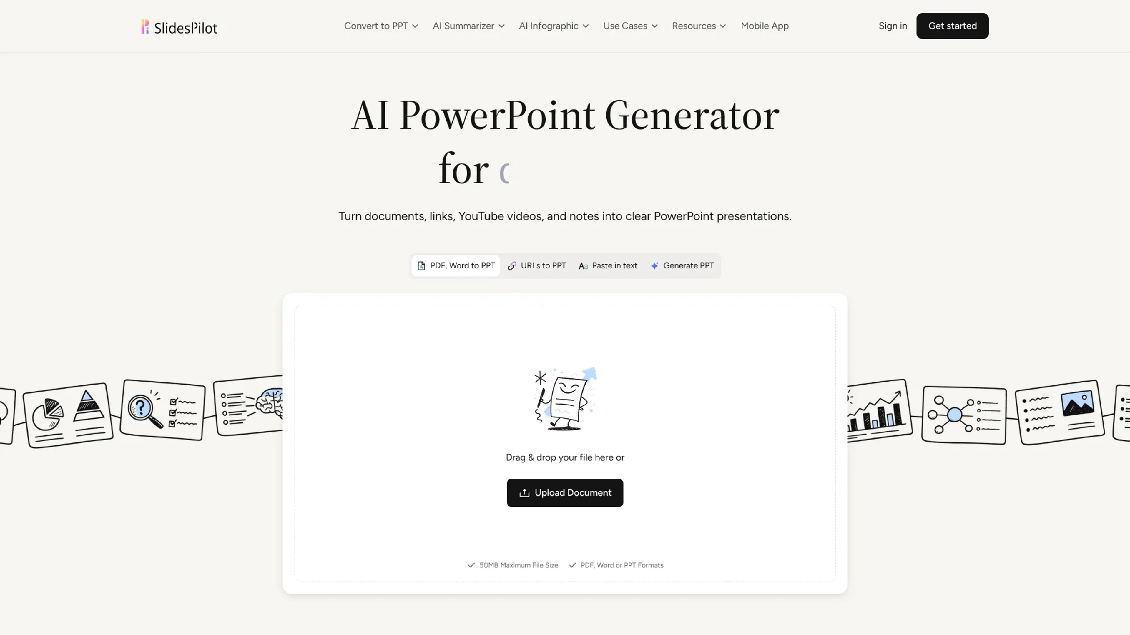 Image related to SlidesPilot, an AI tool for creating professional presentations.