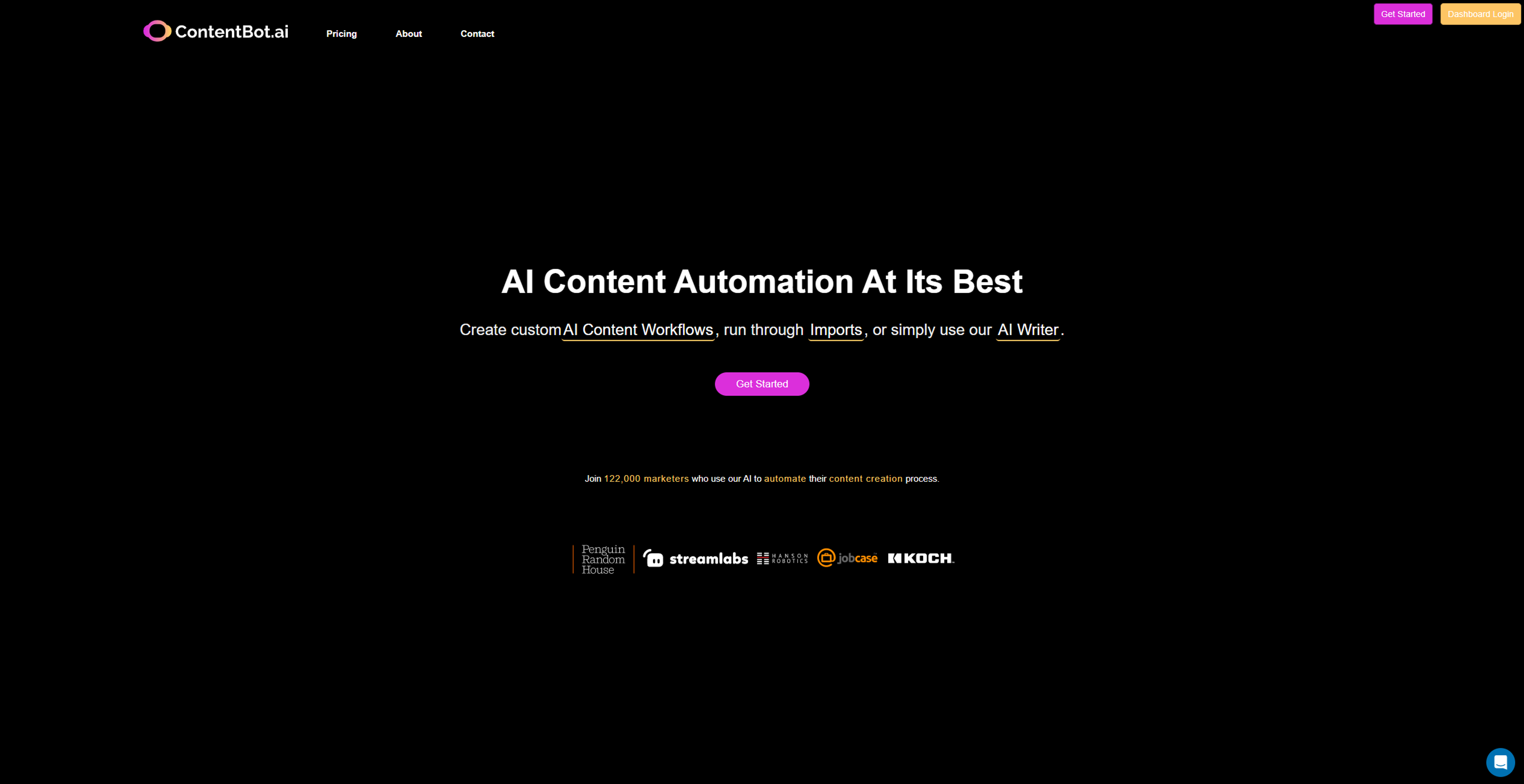 Image related to ContentBot, an AI tool for writing and optimizing marketing copy.